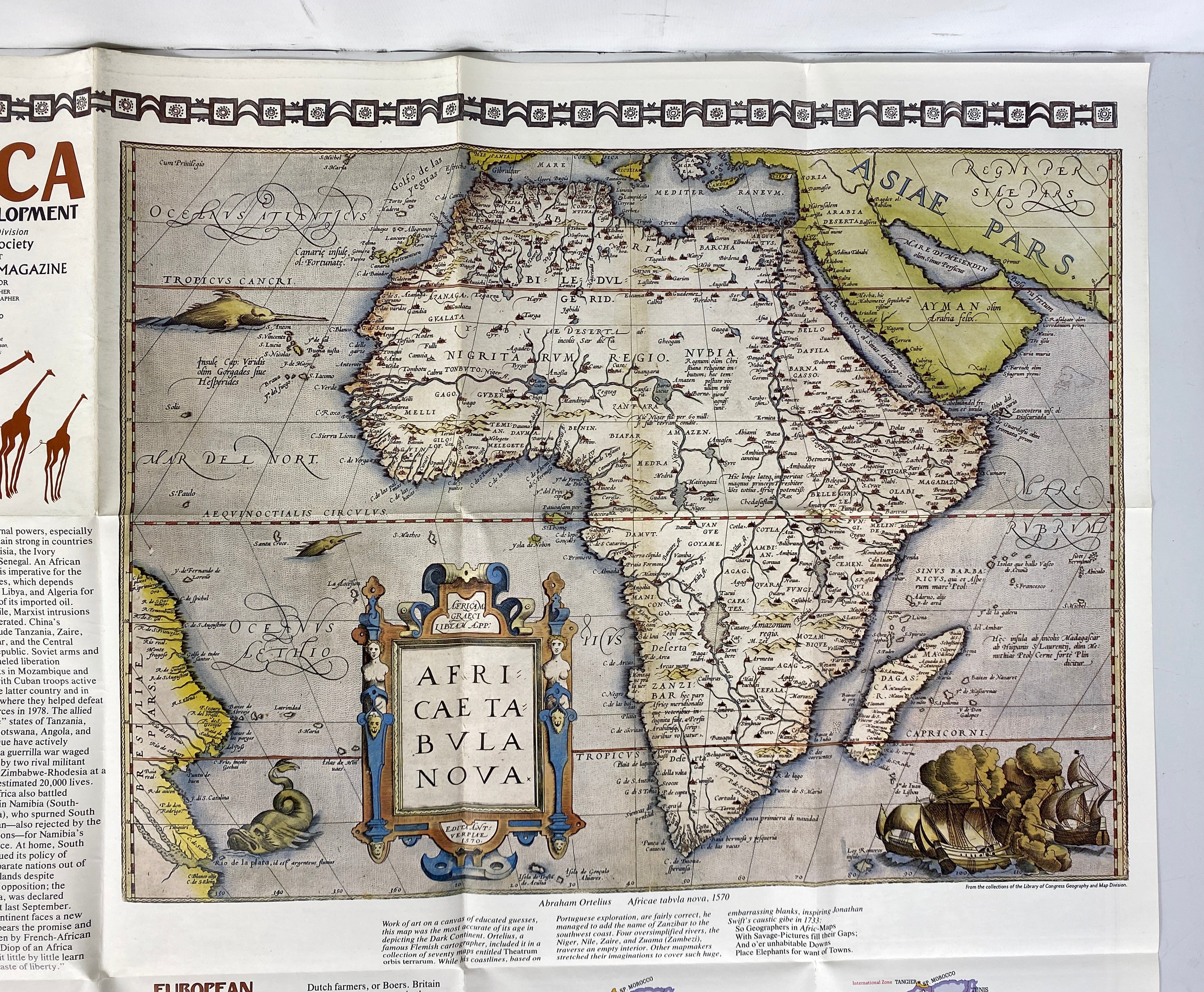 Lot of Vintage Maps: Macmillan Kenya/National Geographic/Northwestern Africa