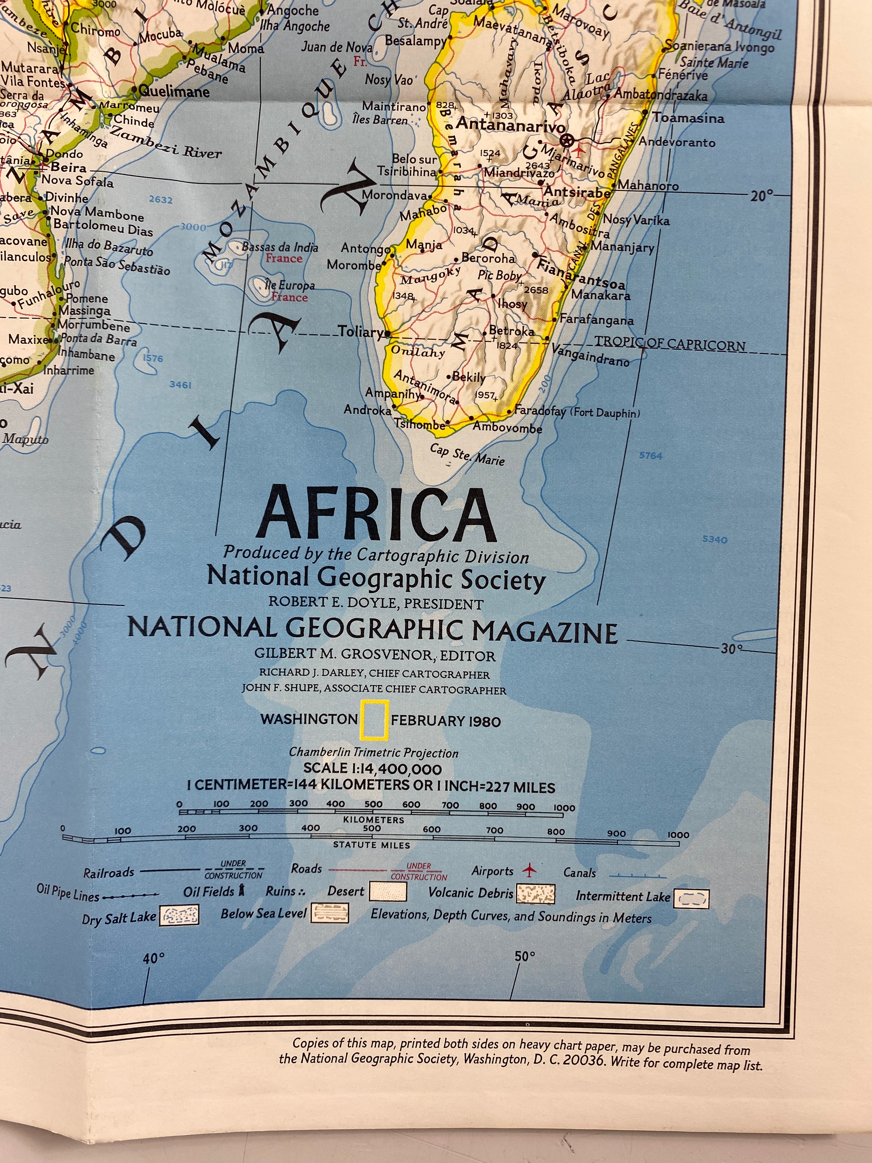 Lot of Vintage Maps: Macmillan Kenya/National Geographic/Northwestern Africa