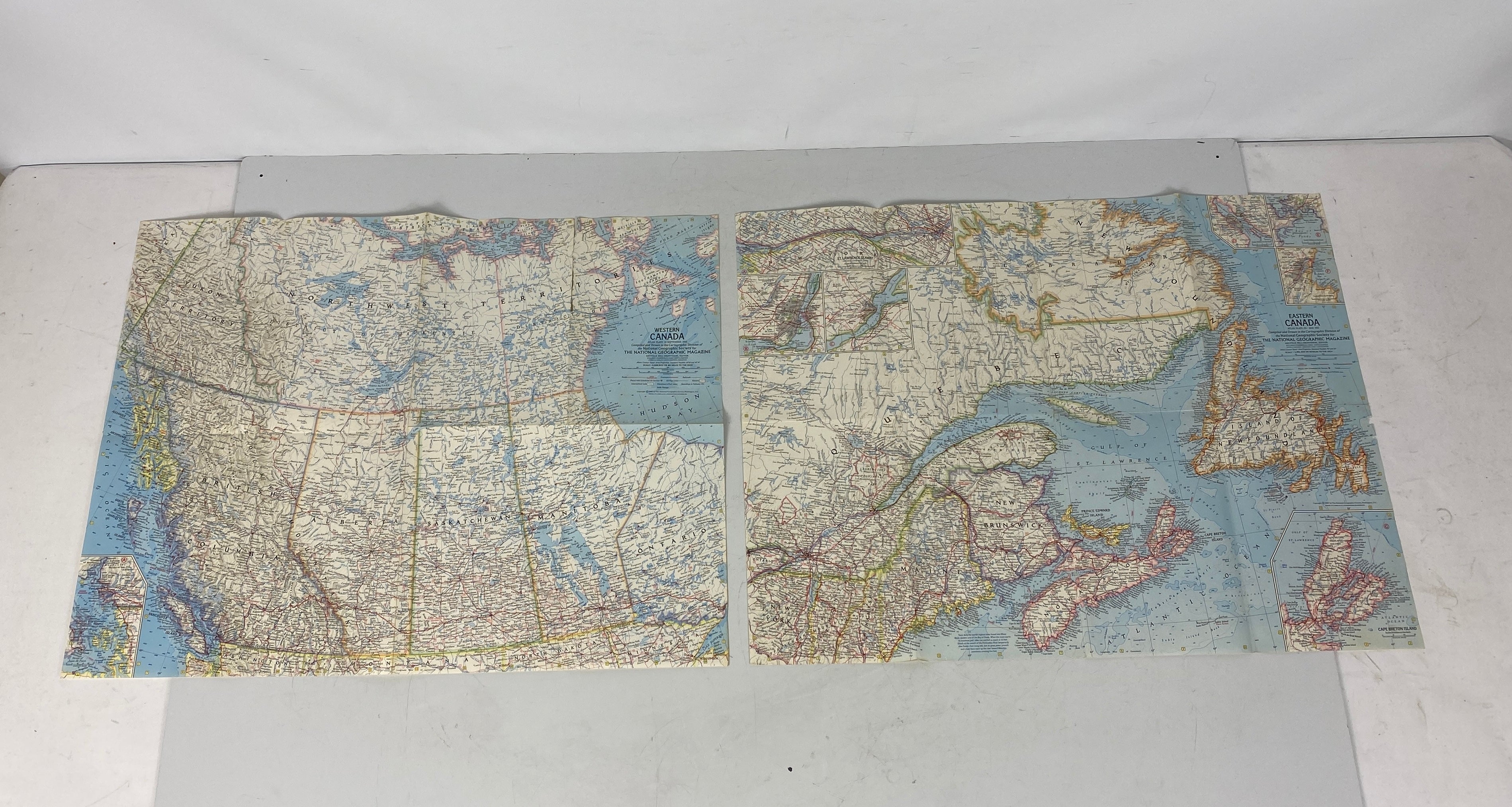 Lot of Vintage Maps of Canada incl Vacationlands and City Map of Victoria