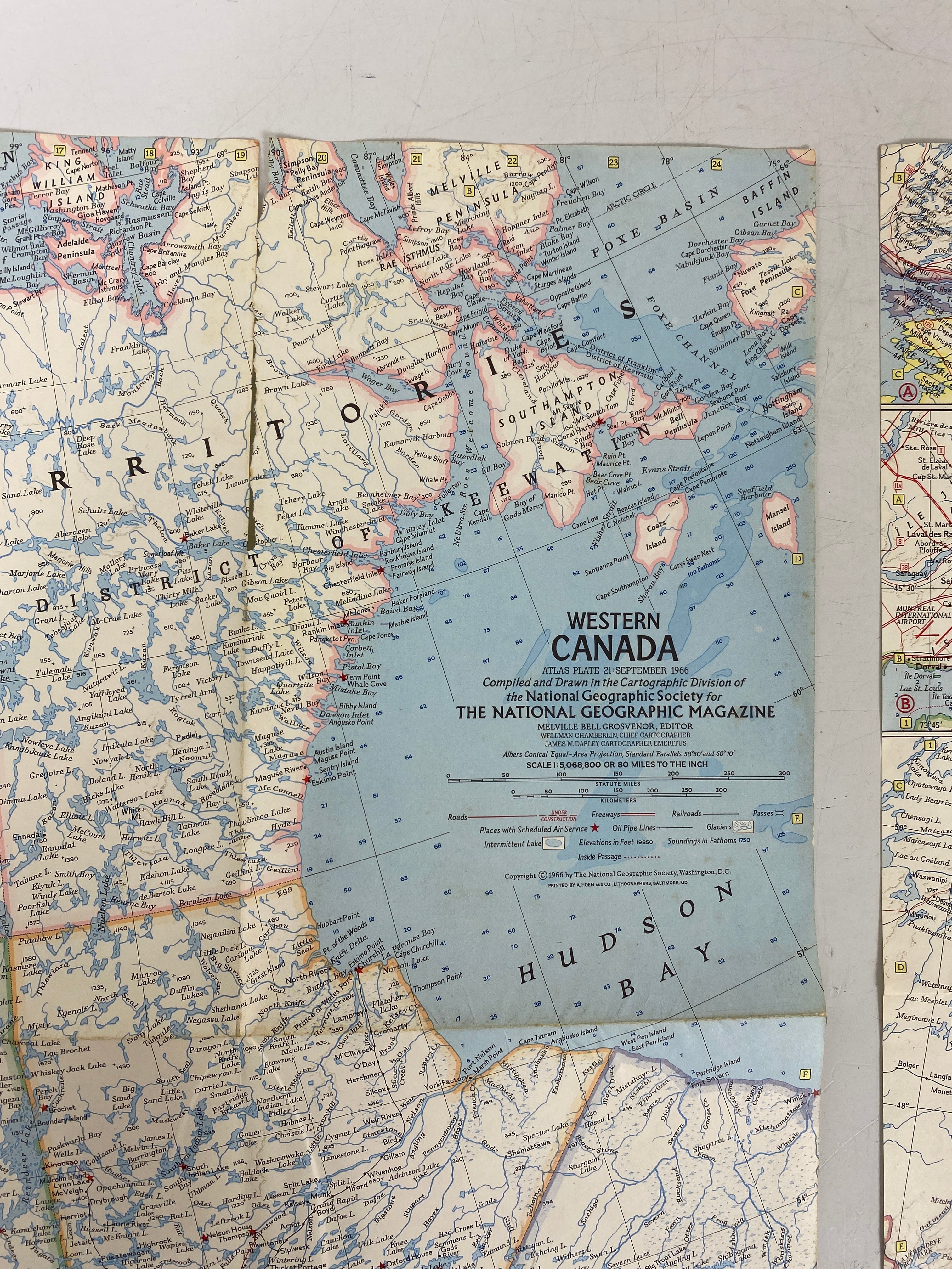Lot of Vintage Maps of Canada incl Vacationlands and City Map of Victoria