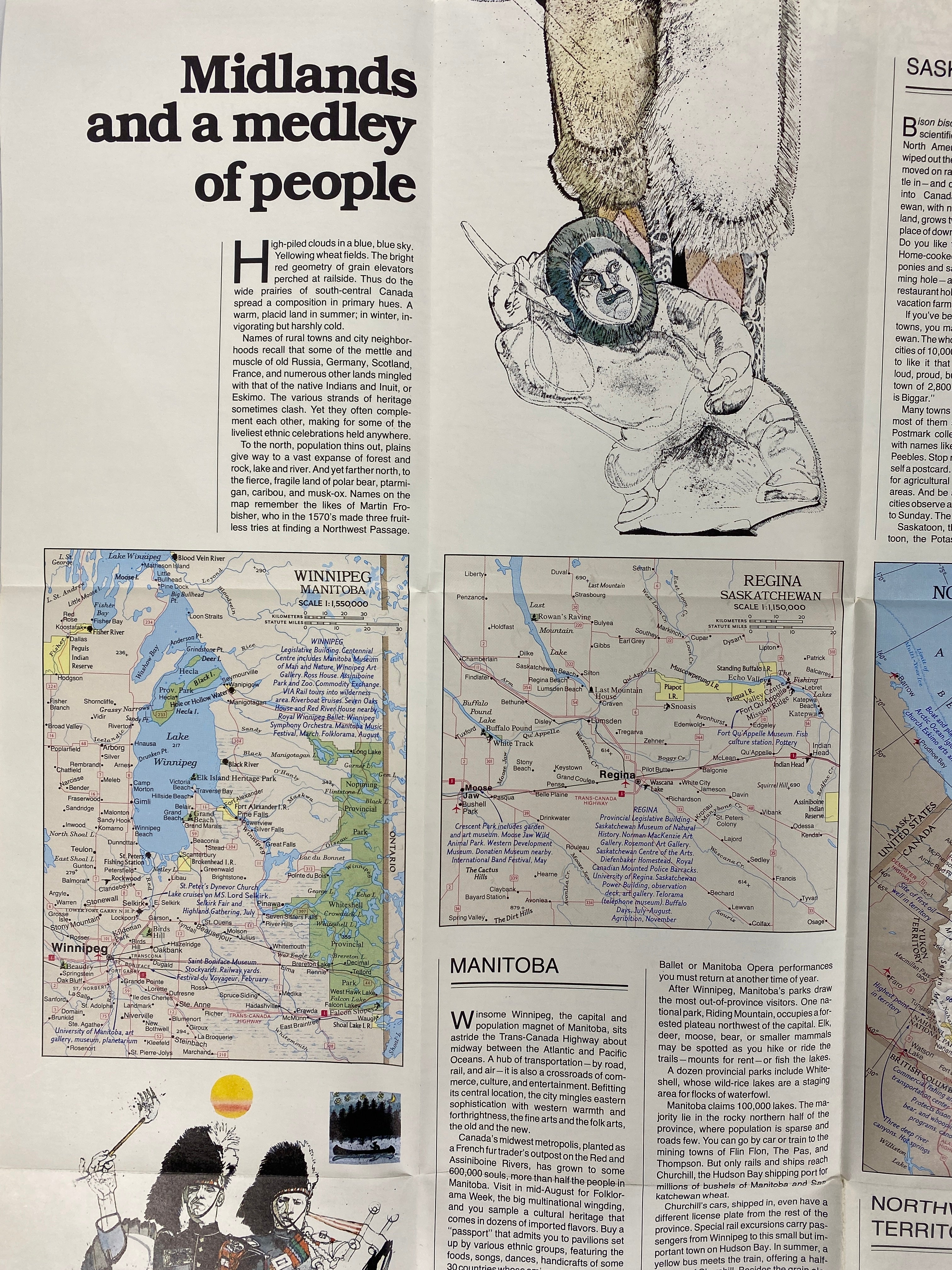 Lot of Vintage Maps of Canada incl Vacationlands and City Map of Victoria