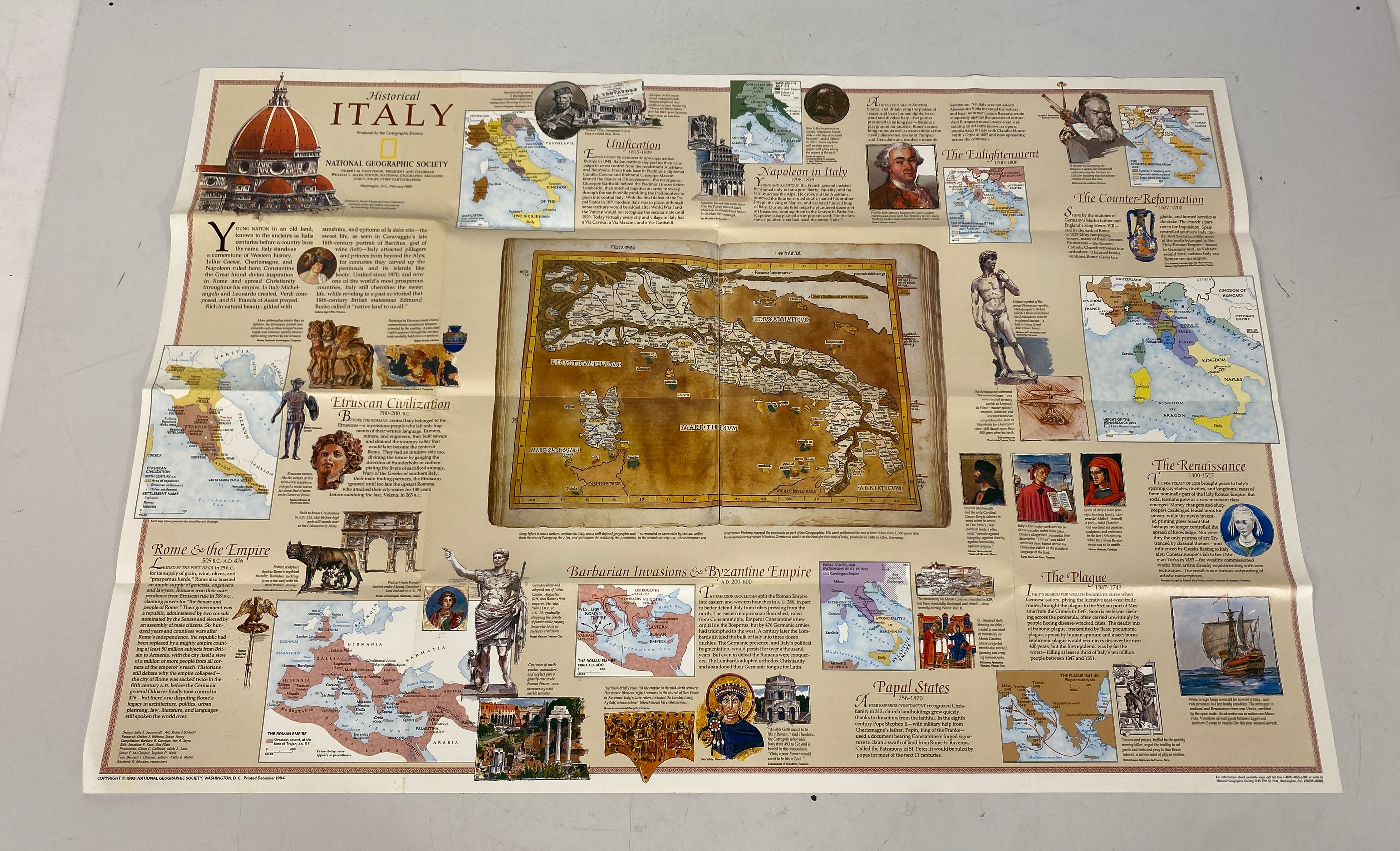 Lot of Vintage Maps: Spain & Portugal/Italy/Historic Mediterranean