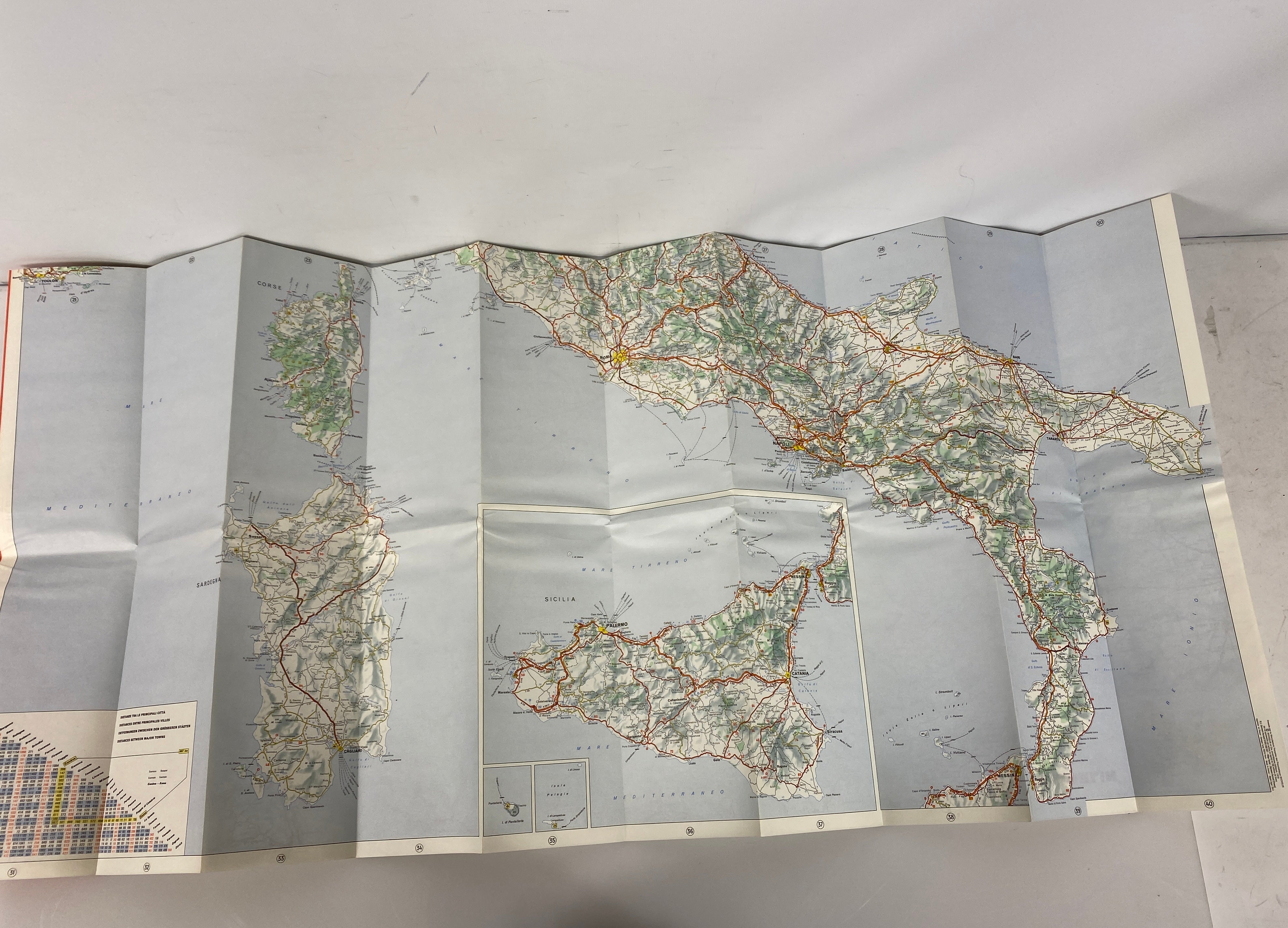 Lot of Vintage Maps/Guides to Italy: Michelin/Nat Geo/Lombardy/Florence/Rome