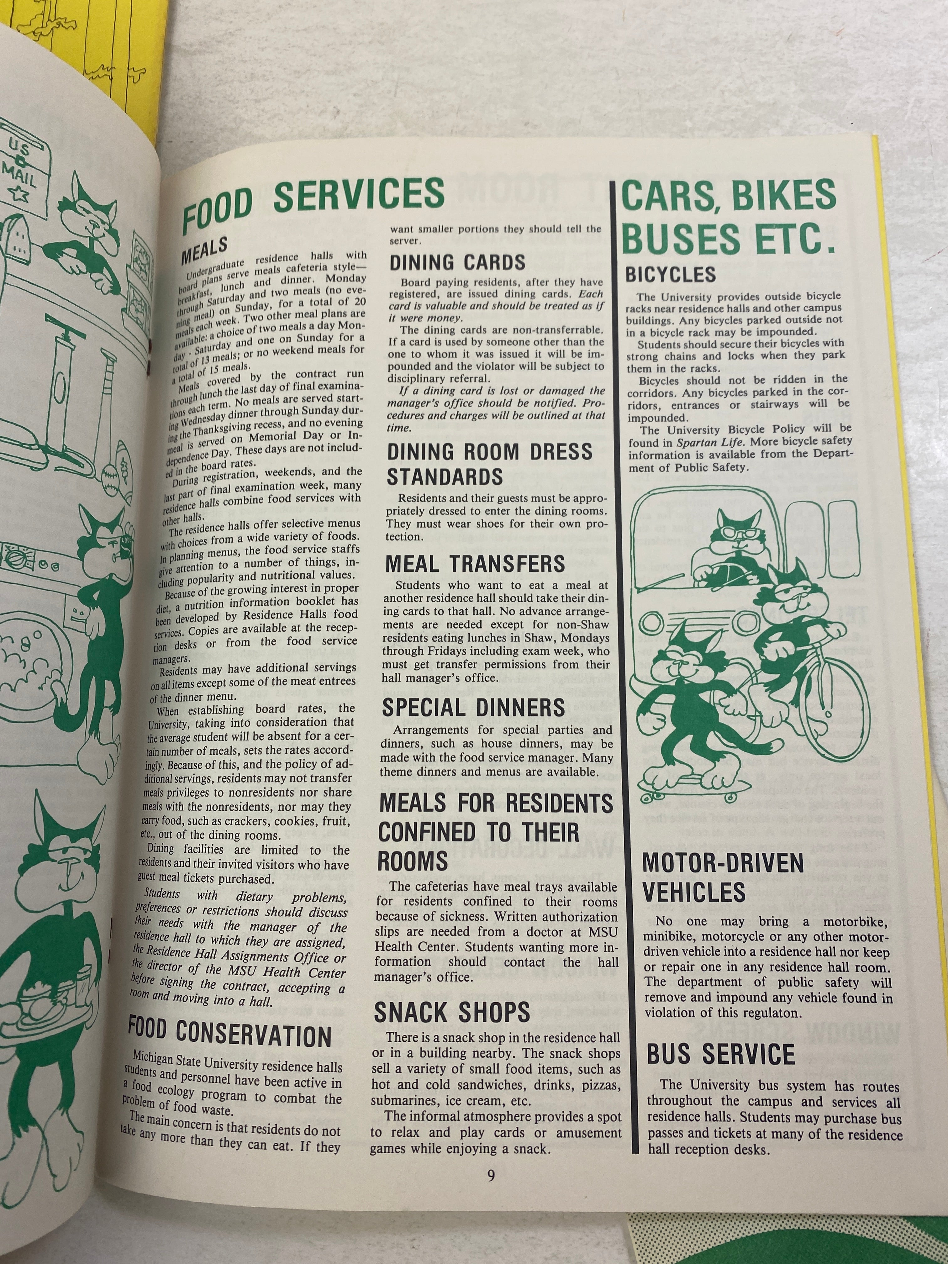 Lot of Vintage MSU Residence Hall Ephemera 1980s