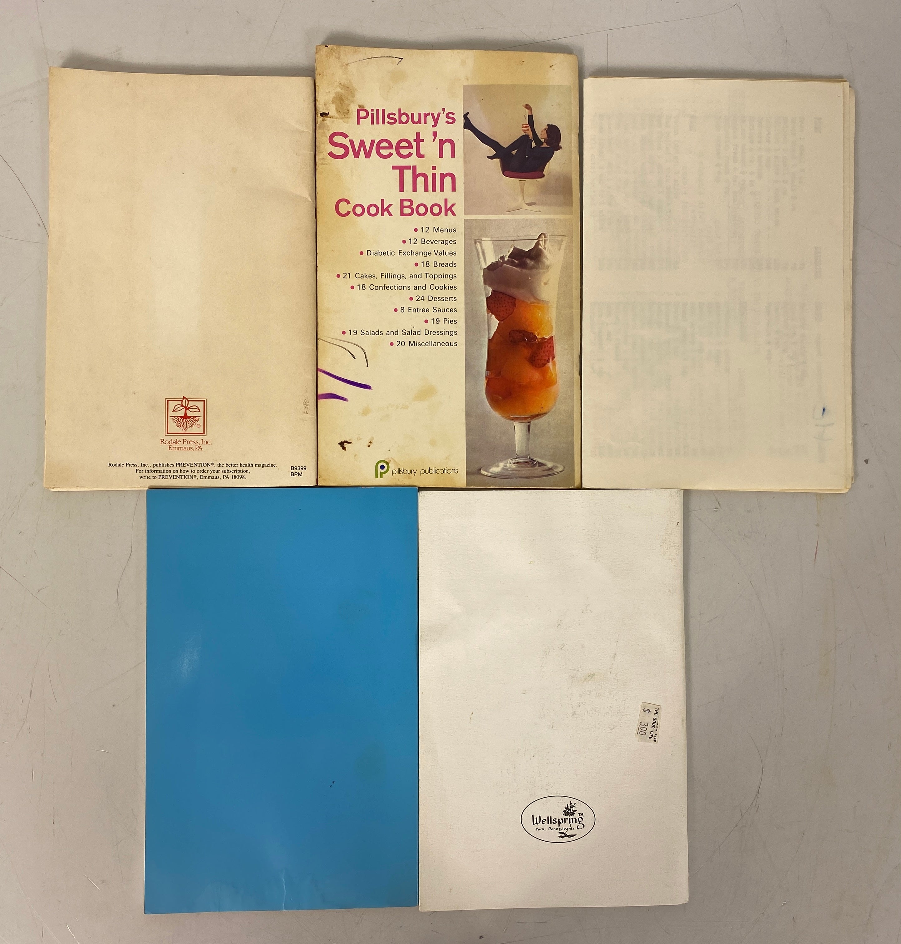 Lot of Vtg Books: Slim & Trim/Meals that Heal/Lowfat Cookies Snacks/Sweet n Thin
