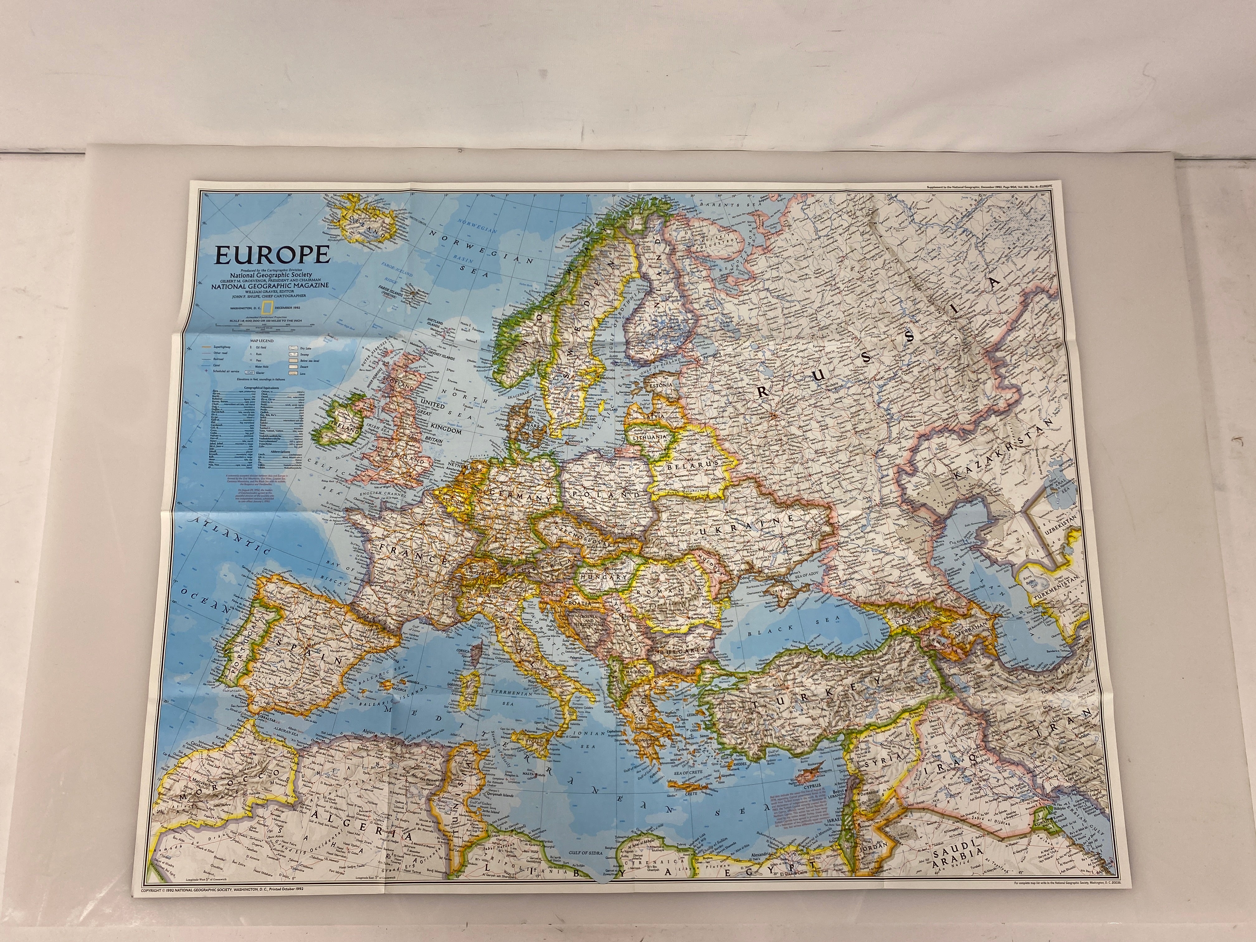 Lot of Vtg Europe Maps 1949-83 incl Eurail Map/History of Europe/Central Europe