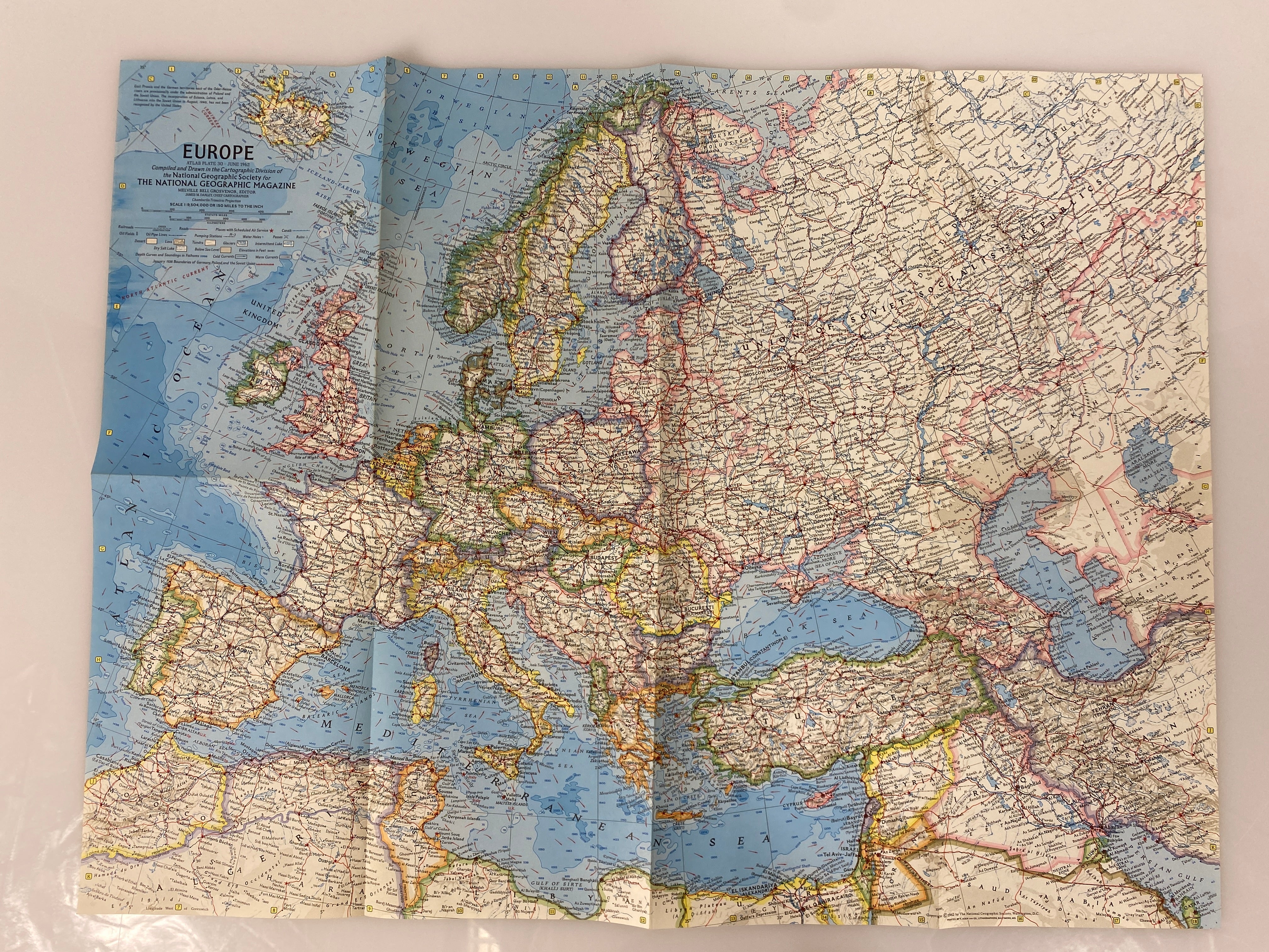 Lot of Vtg Europe Maps 1949-83 incl Eurail Map/History of Europe/Central Europe