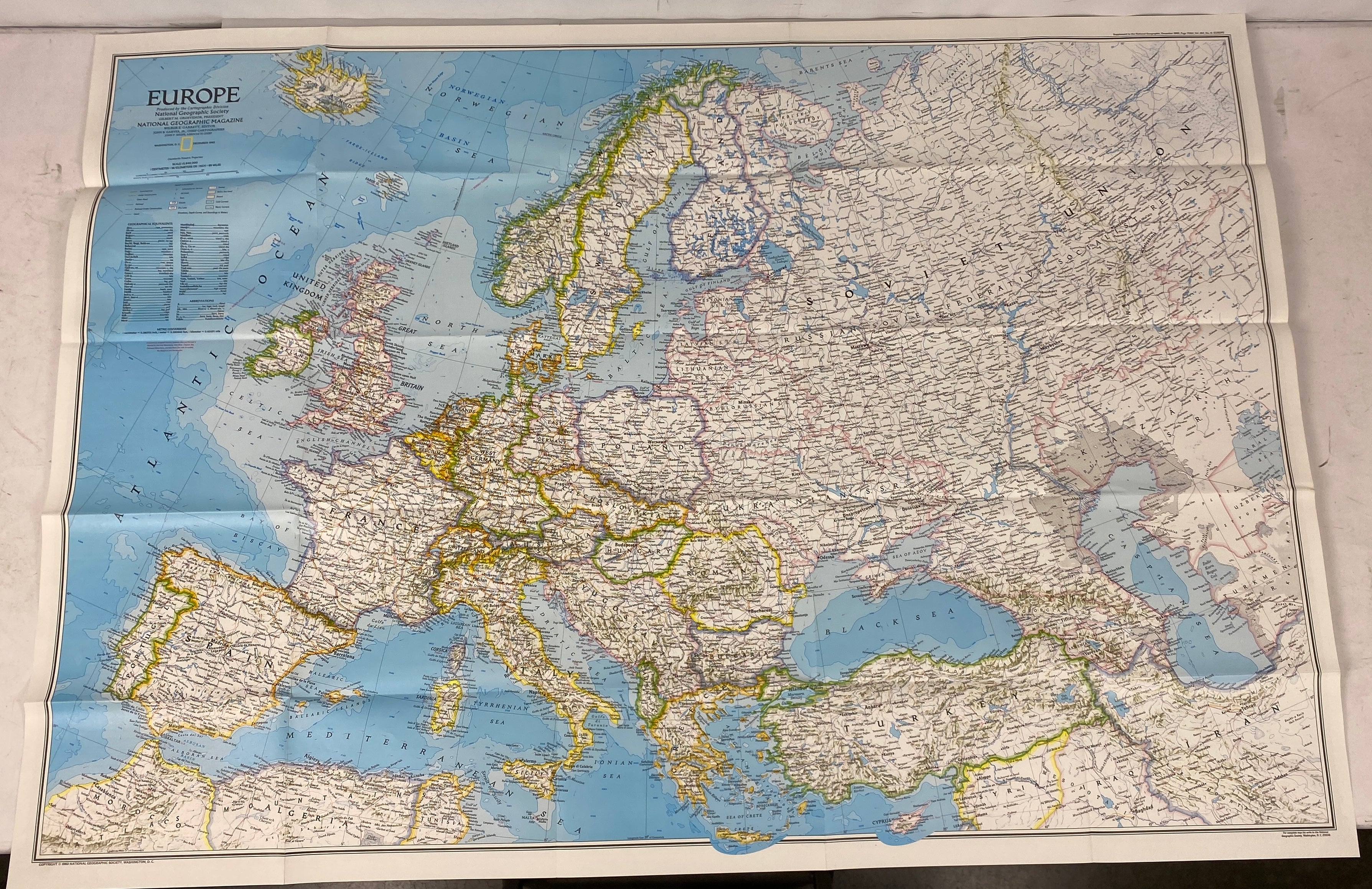 Lot of Vtg Europe Maps 1949-83 incl Eurail Map/History of Europe/Central Europe
