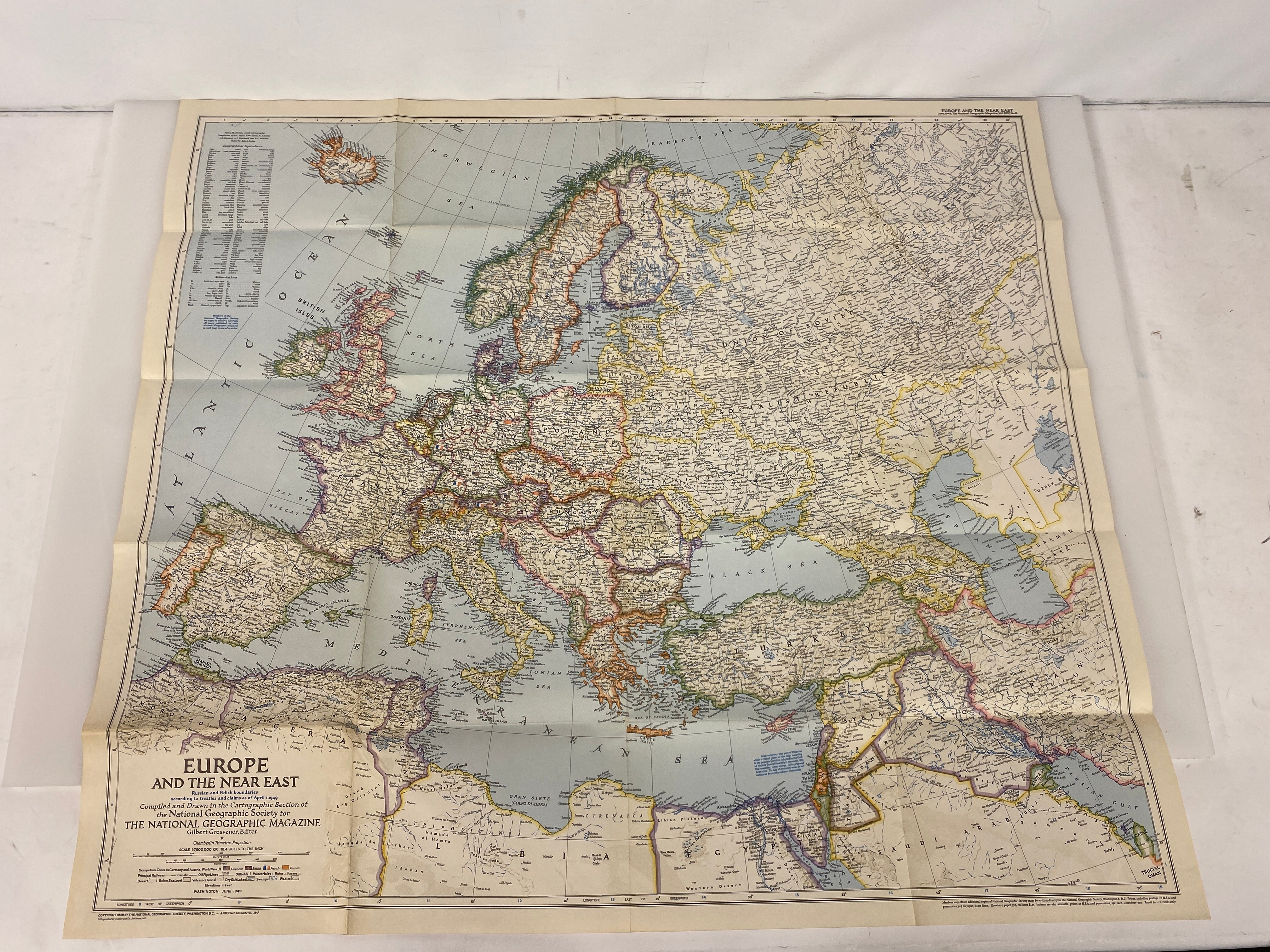 Lot of Vtg Europe Maps 1949-83 incl Eurail Map/History of Europe/Central Europe