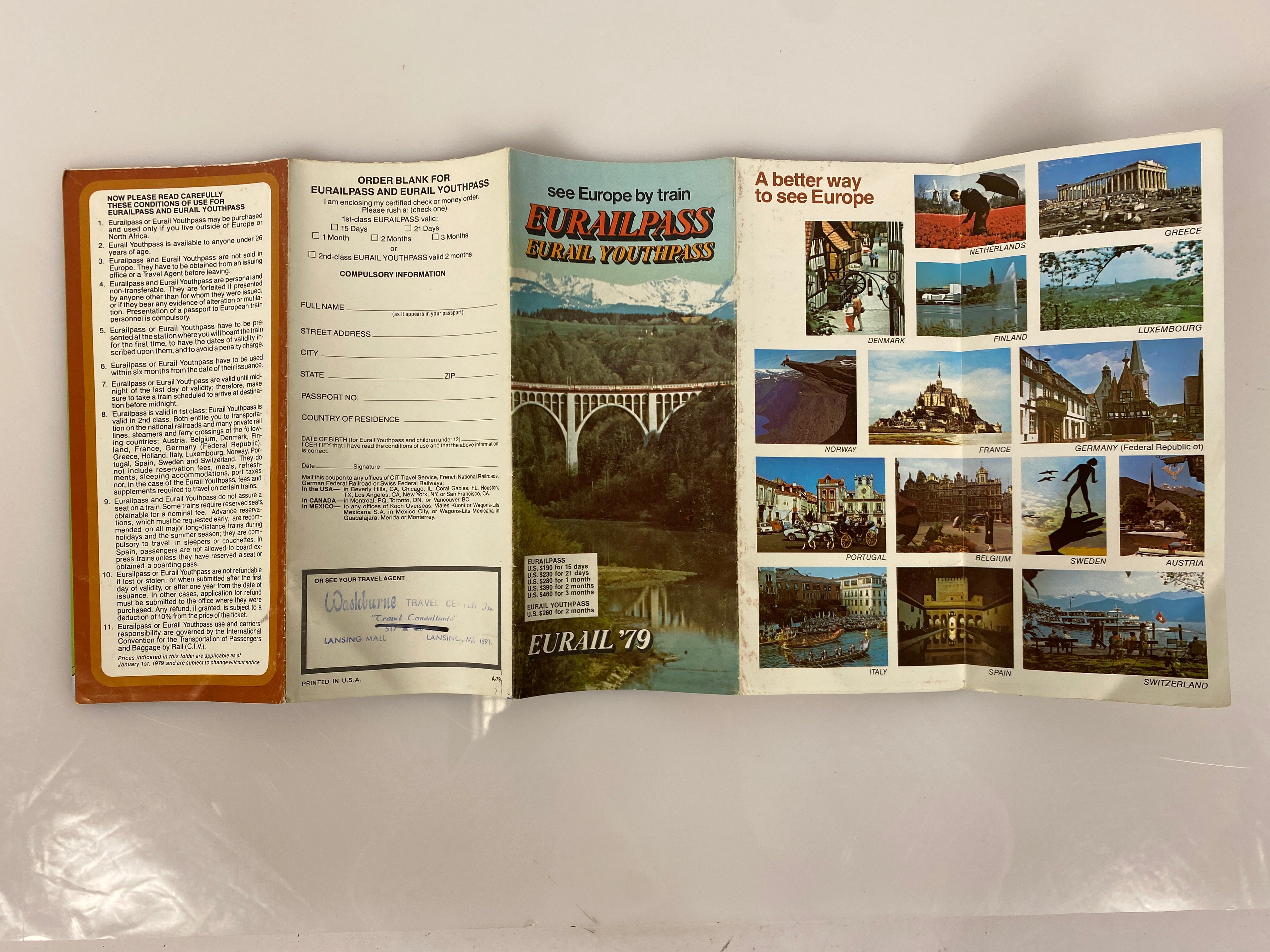 Lot of Vtg Europe Maps 1949-83 incl Eurail Map/History of Europe/Central Europe