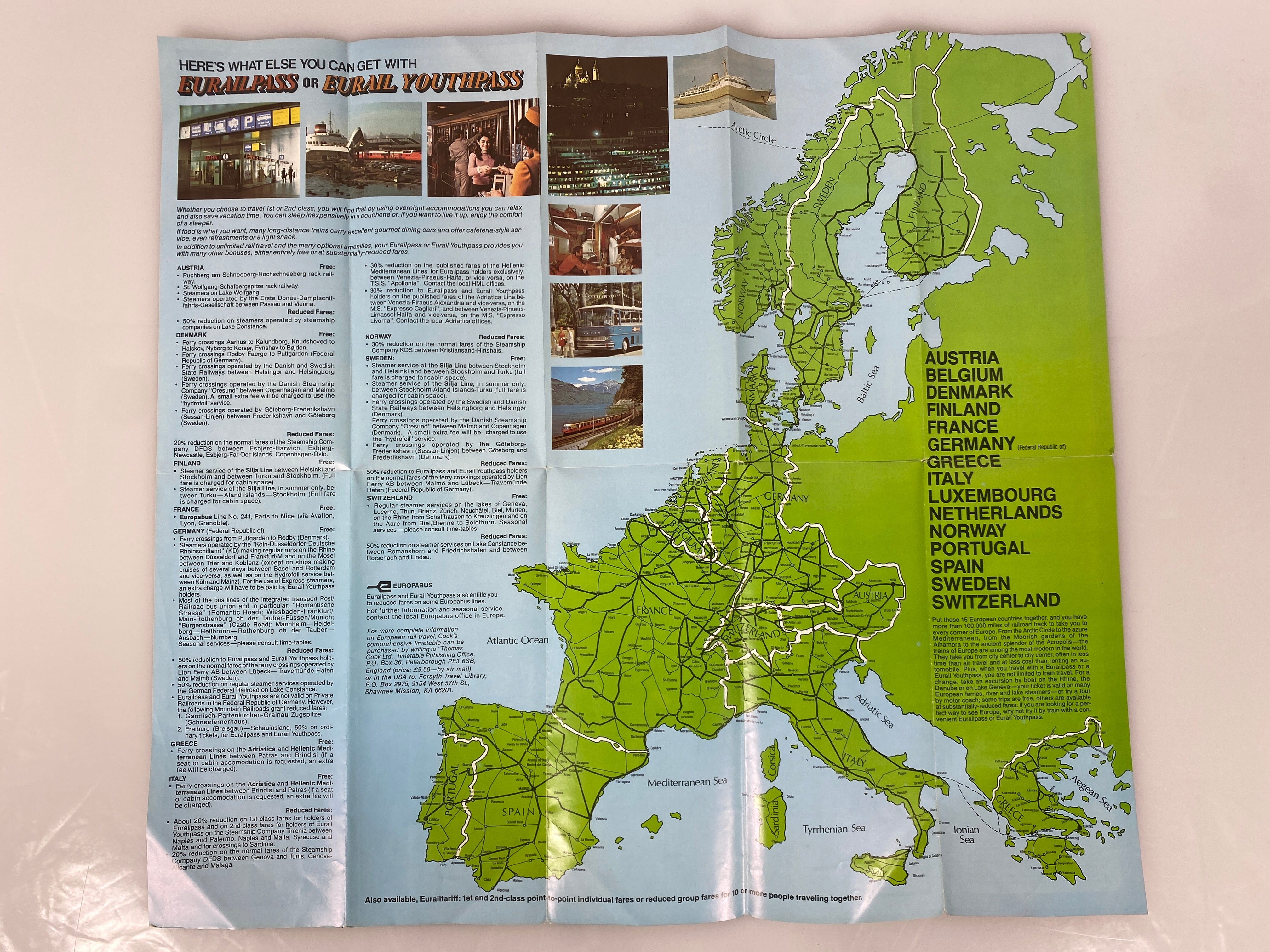 Lot of Vtg Europe Maps 1949-83 incl Eurail Map/History of Europe/Central Europe