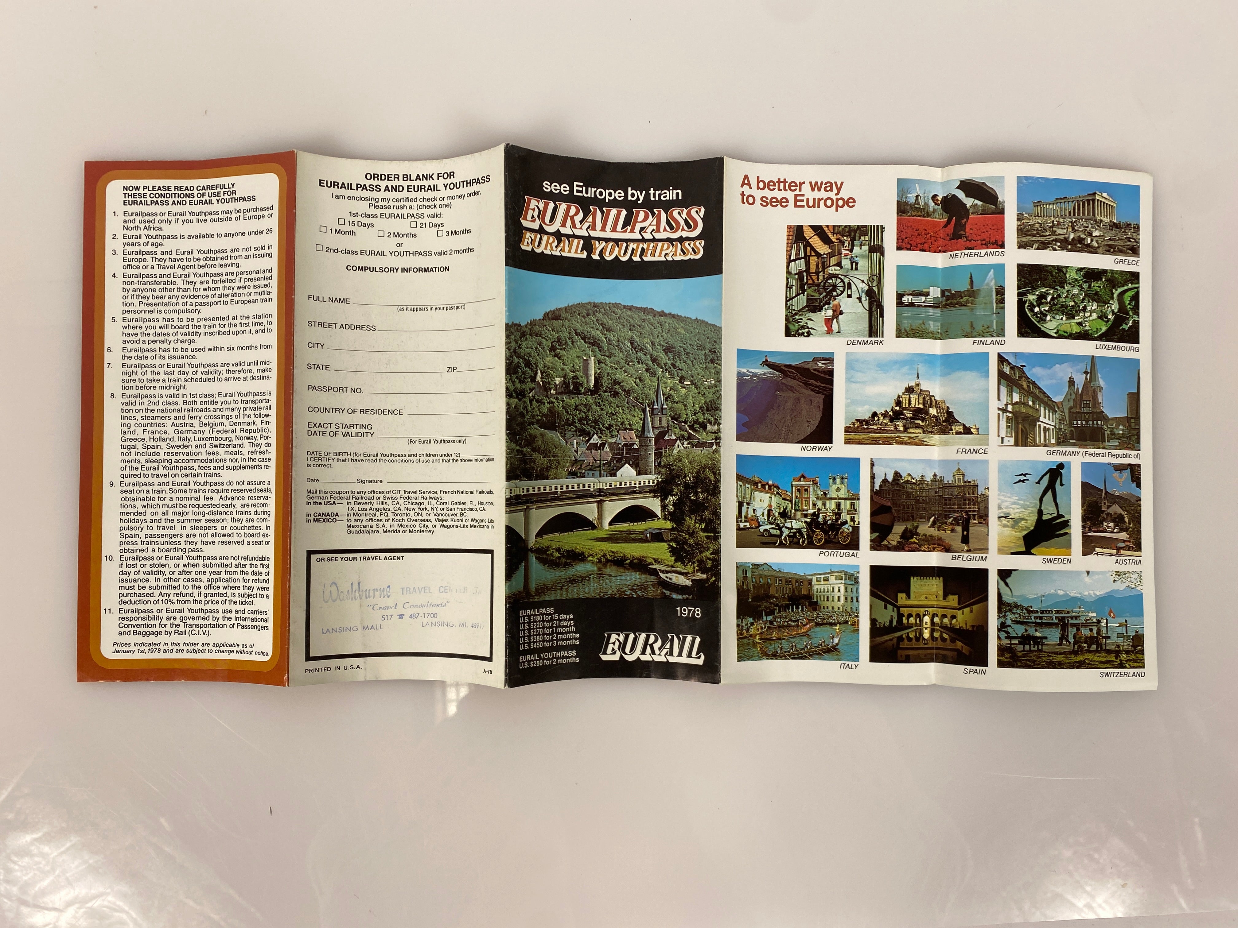 Lot of Vtg Europe Maps 1949-83 incl Eurail Map/History of Europe/Central Europe