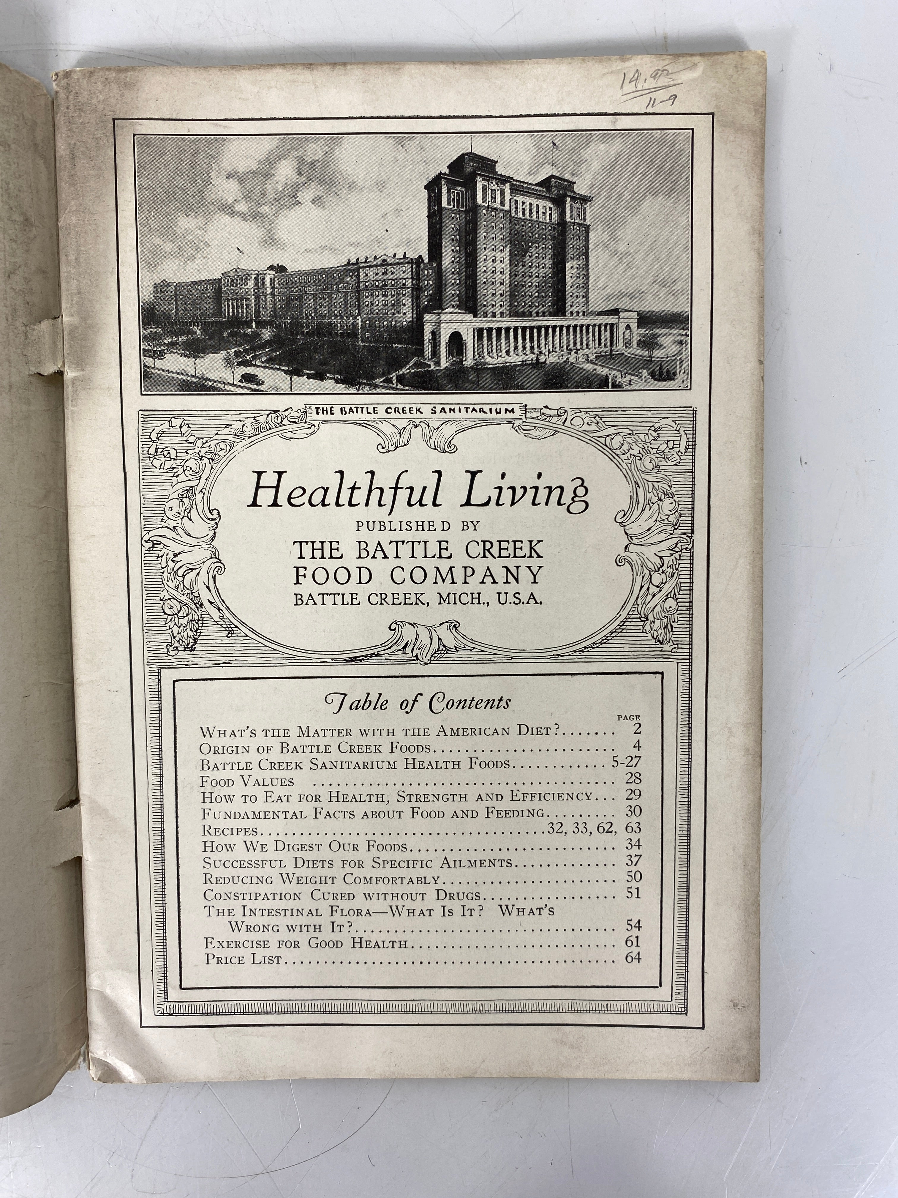 Lot of Vtg Kellogg Co Booklets incl Healthful Living/Keep on the Sunny Side SC