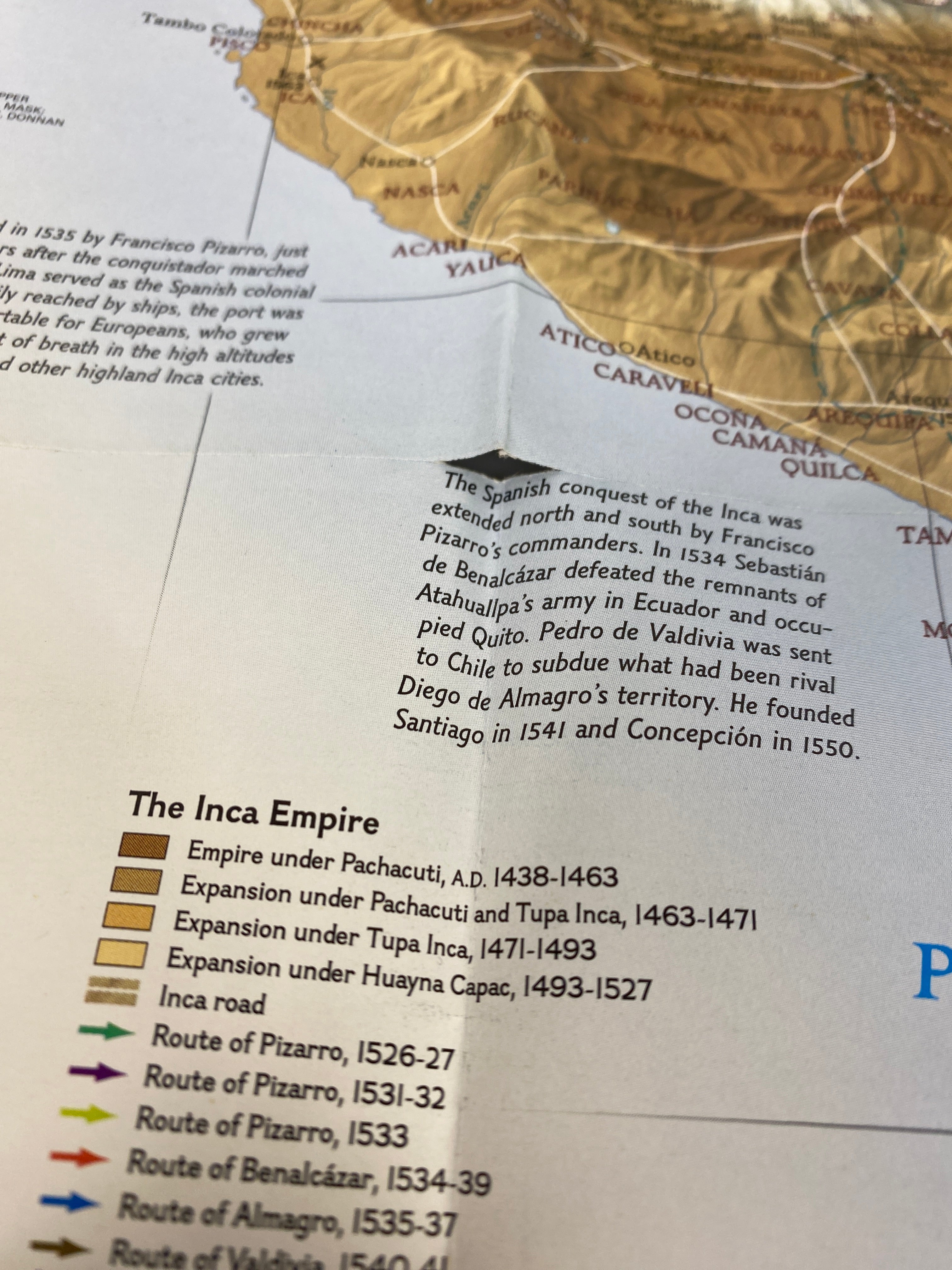 Lot of Vtg Nat Geo Maps: Aztec World/Land of the Maya/The Inca/Mesoamericans