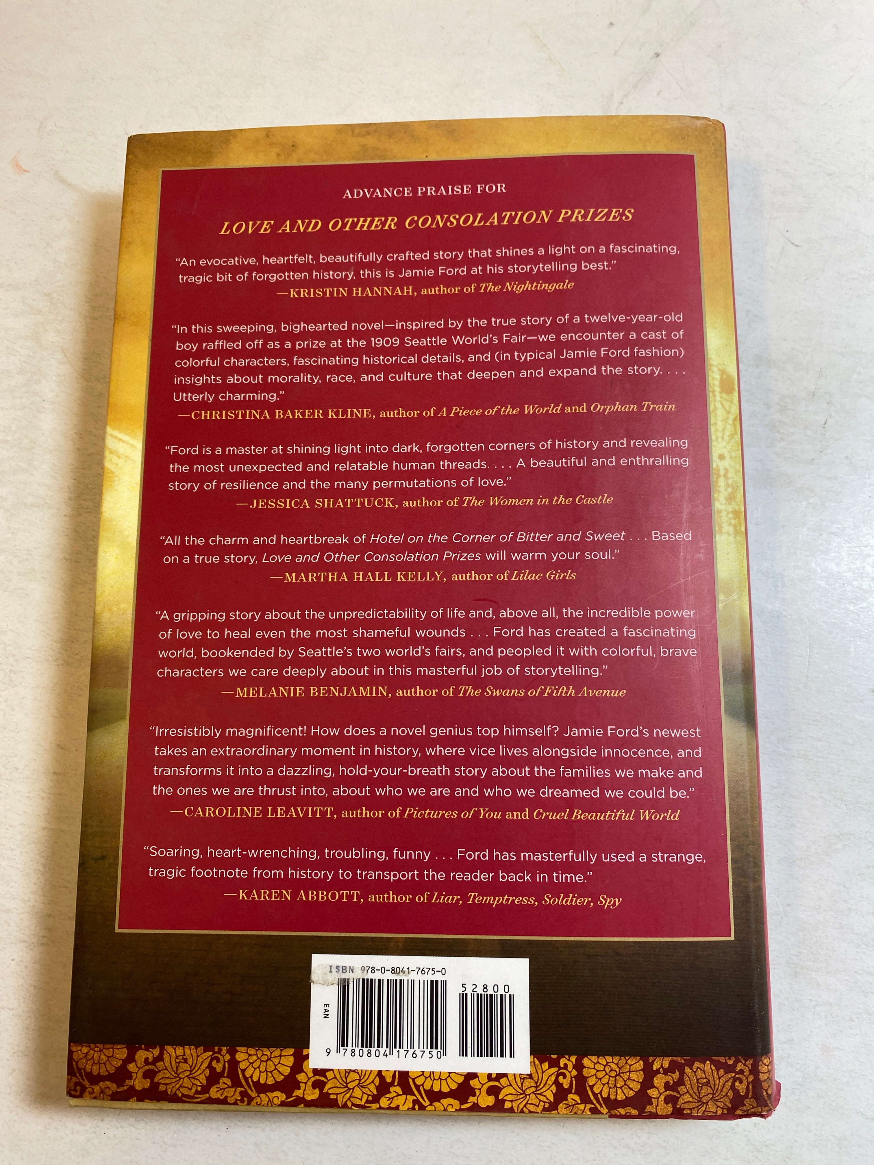 Love and Other Consolation Prizes HCDJ Jamie Ford 2017 *Signed*