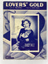 Lover's Gold Sheet Music Signed by Dinah Shore Merrill & Nevins 1949
