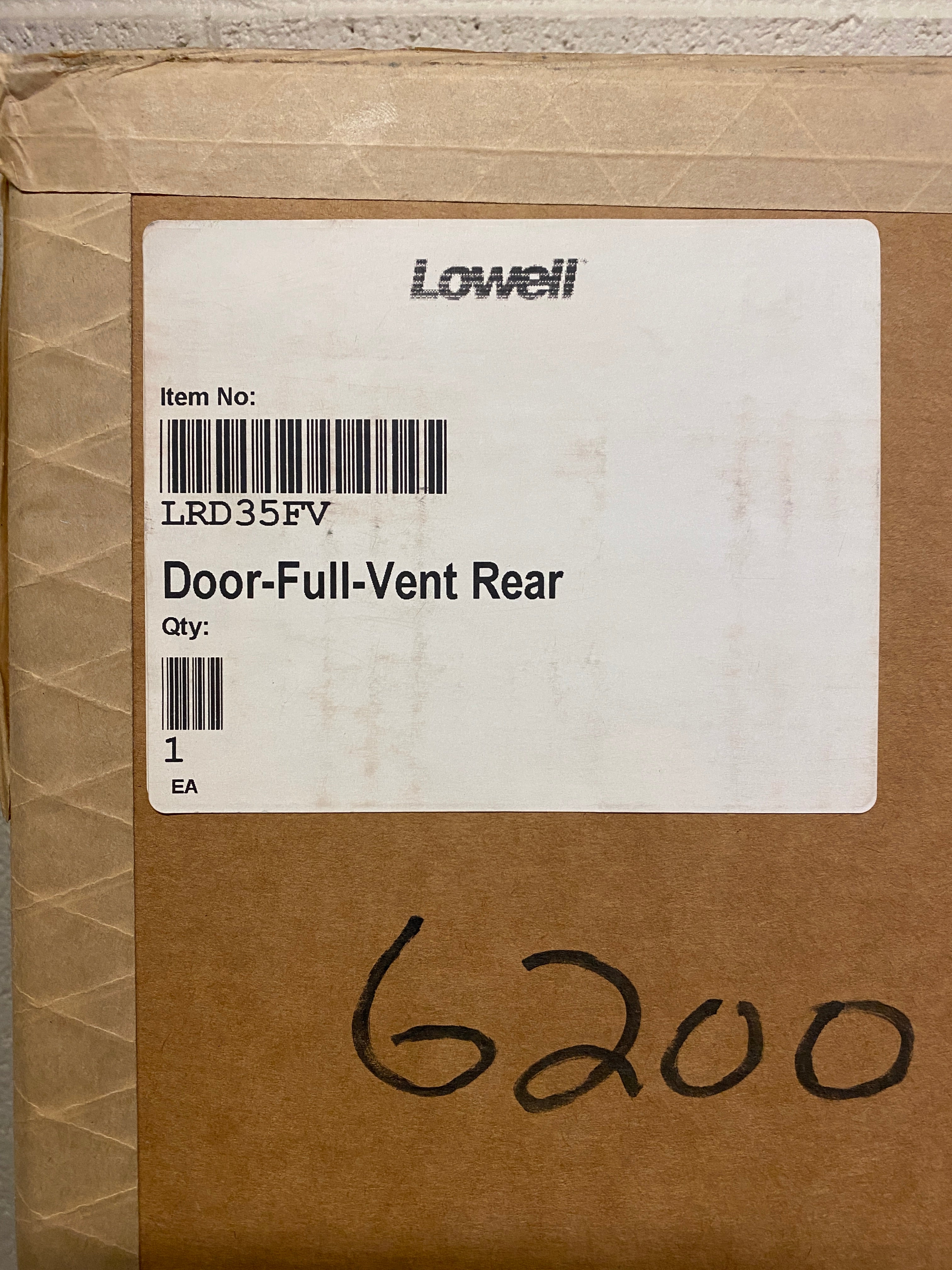Lowell LRD-35FV Full Rack Vent Rear Door