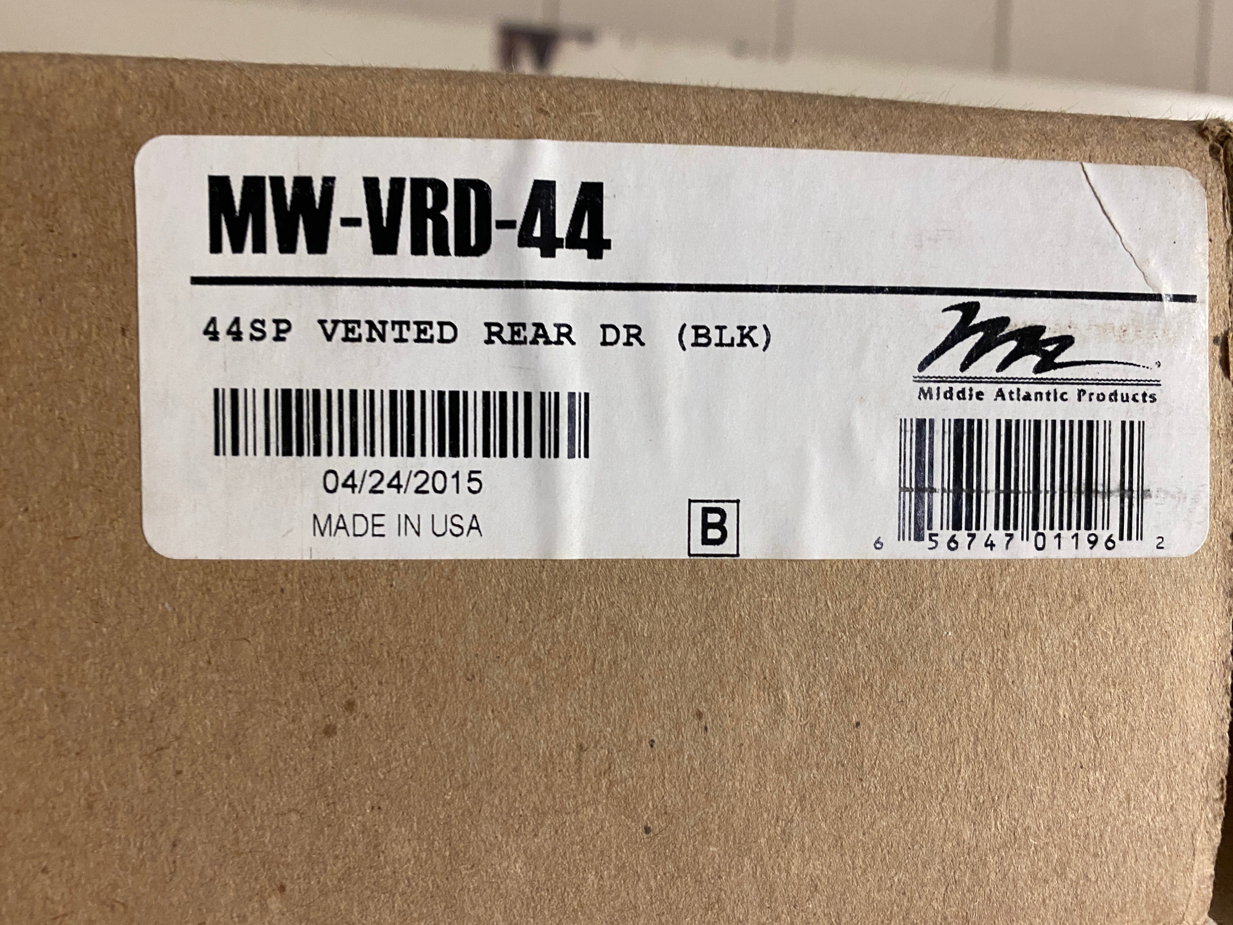 Lowell MW-VRD-44 Rack Vented Rear Door