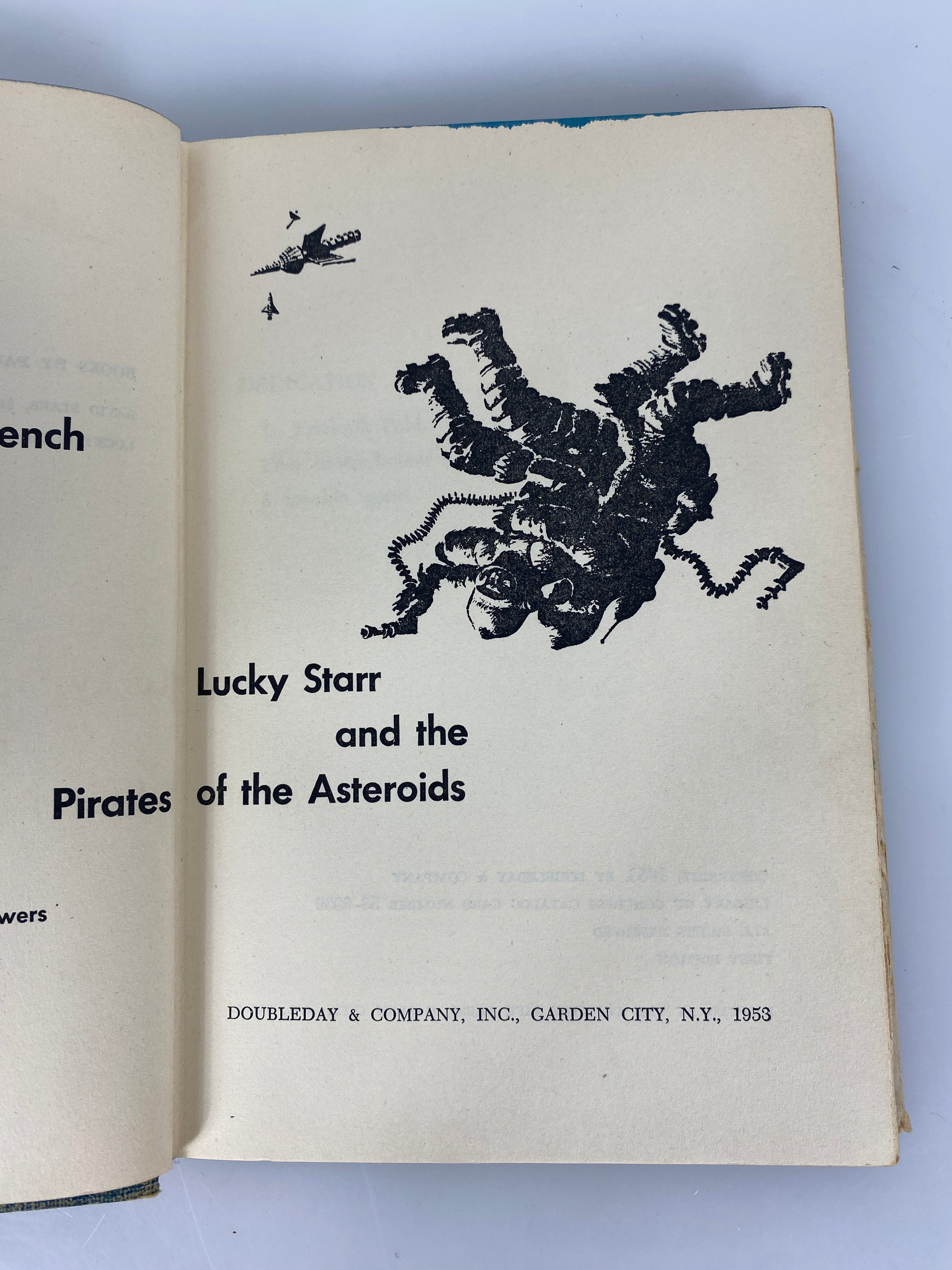 Lucky Starr and Pirates of the Asteroids Paul French (Isaac Asimov) First Edition HCDJ 1953