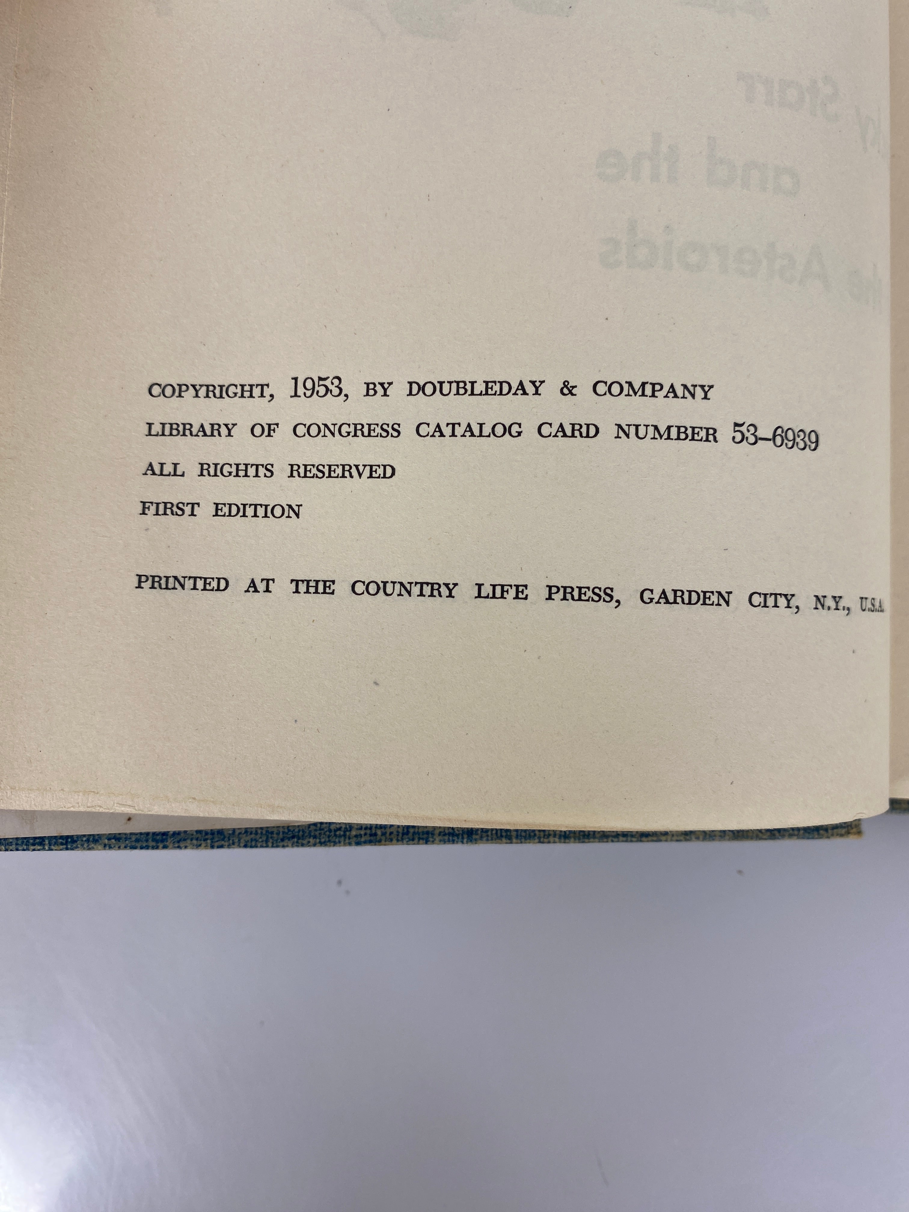 Lucky Starr and Pirates of the Asteroids Paul French (Isaac Asimov) First Edition HCDJ 1953
