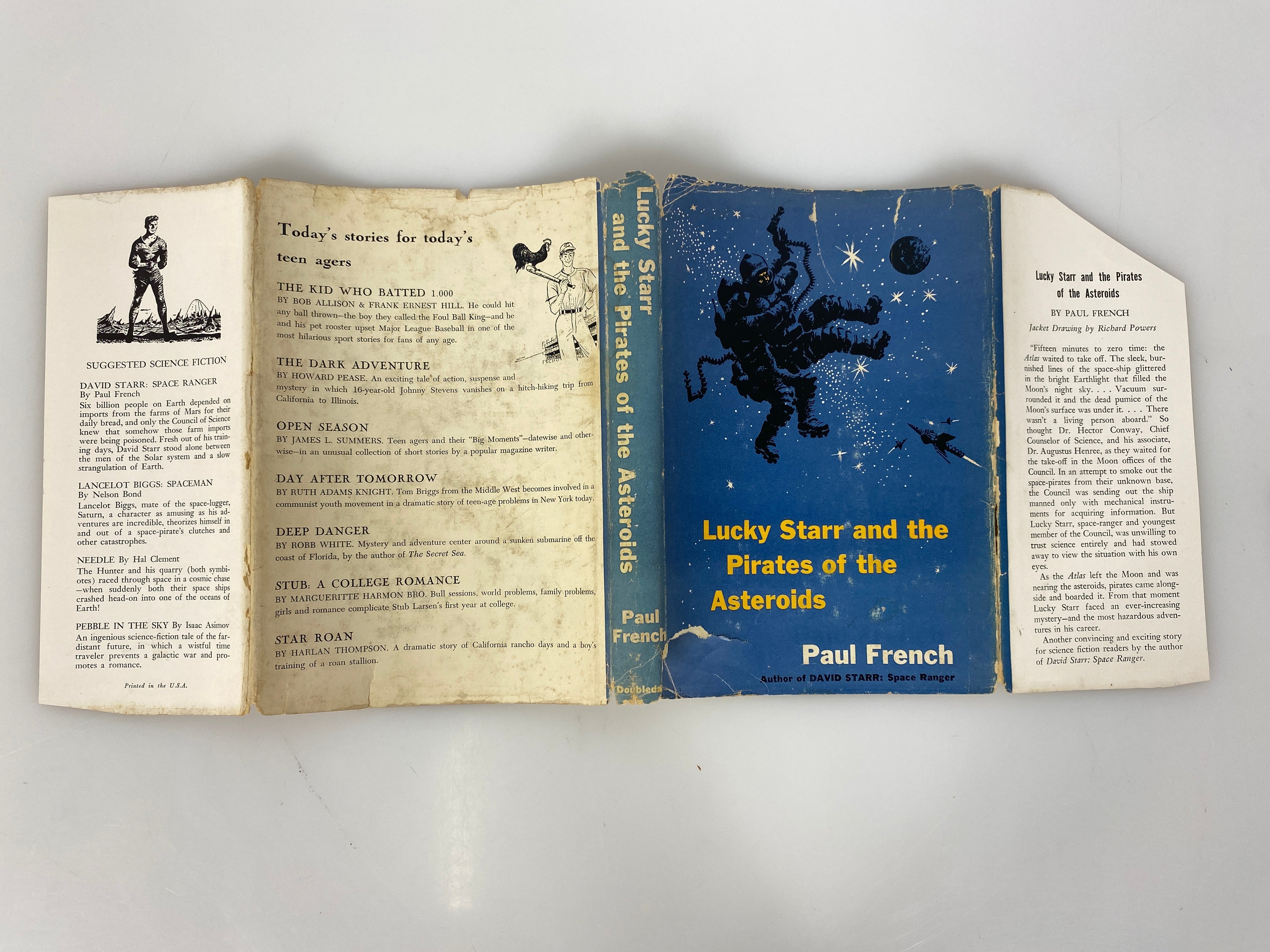 Lucky Starr and Pirates of the Asteroids Paul French (Isaac Asimov) First Edition HCDJ 1953