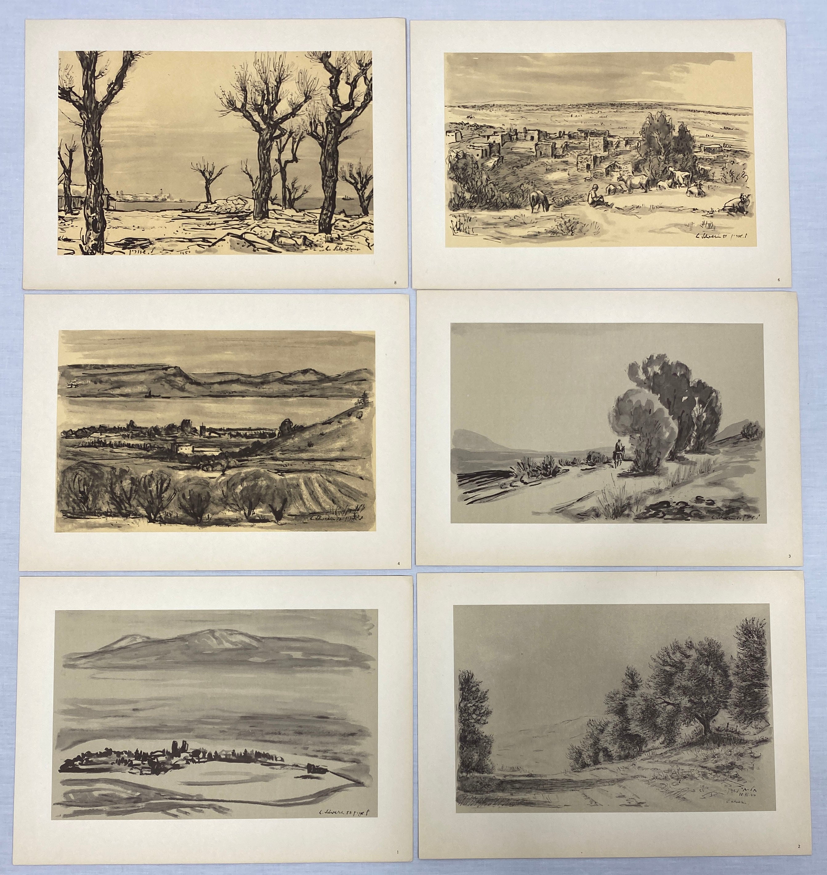 Ludwig Schwerin - Landscapes in Israel