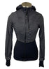 Lululemon Black and Gray Reversible Full-Zip "Dance Studio" Jacket Women's Size 6