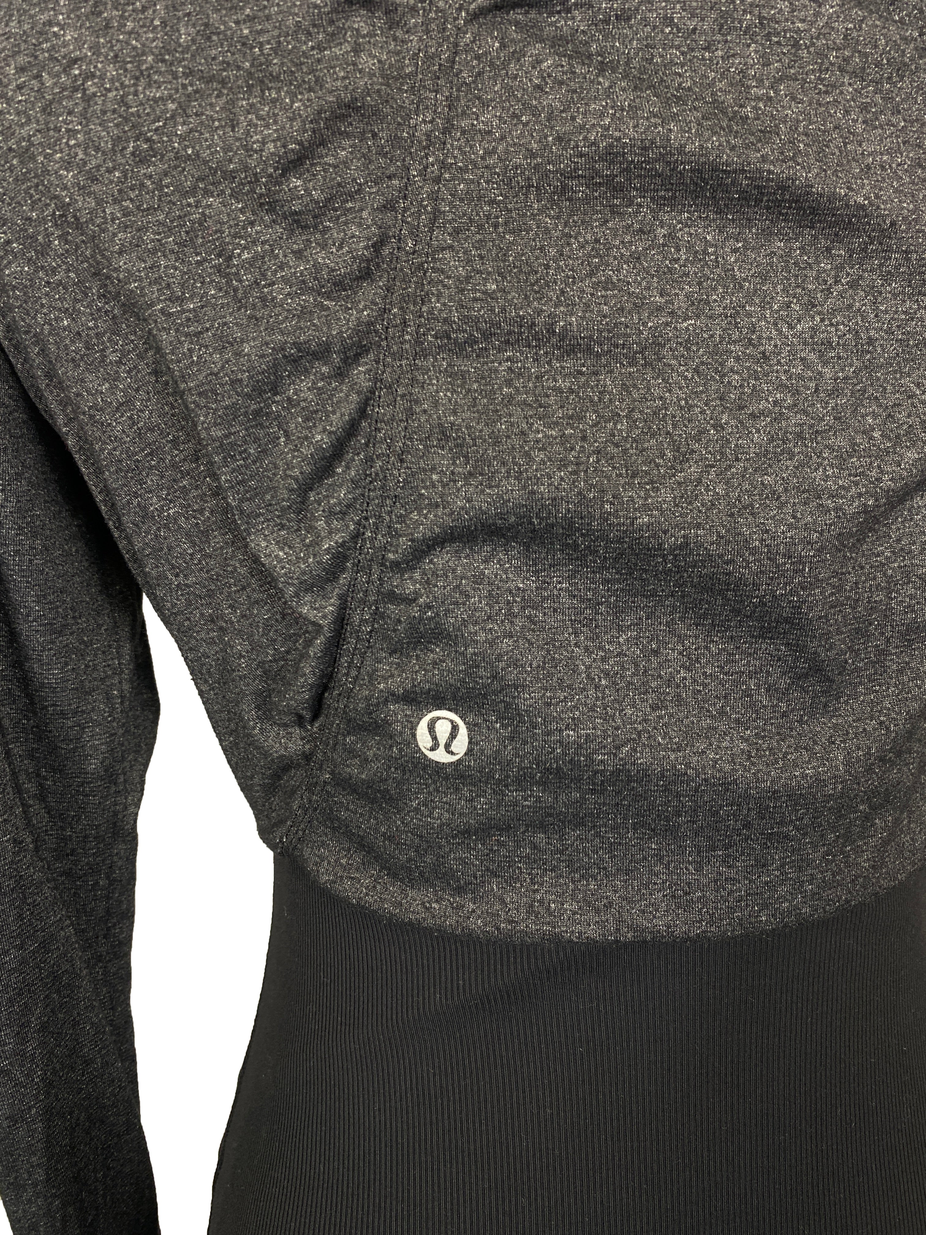 Lululemon Black and Gray Reversible Full-Zip "Dance Studio" Jacket Women's Size 6