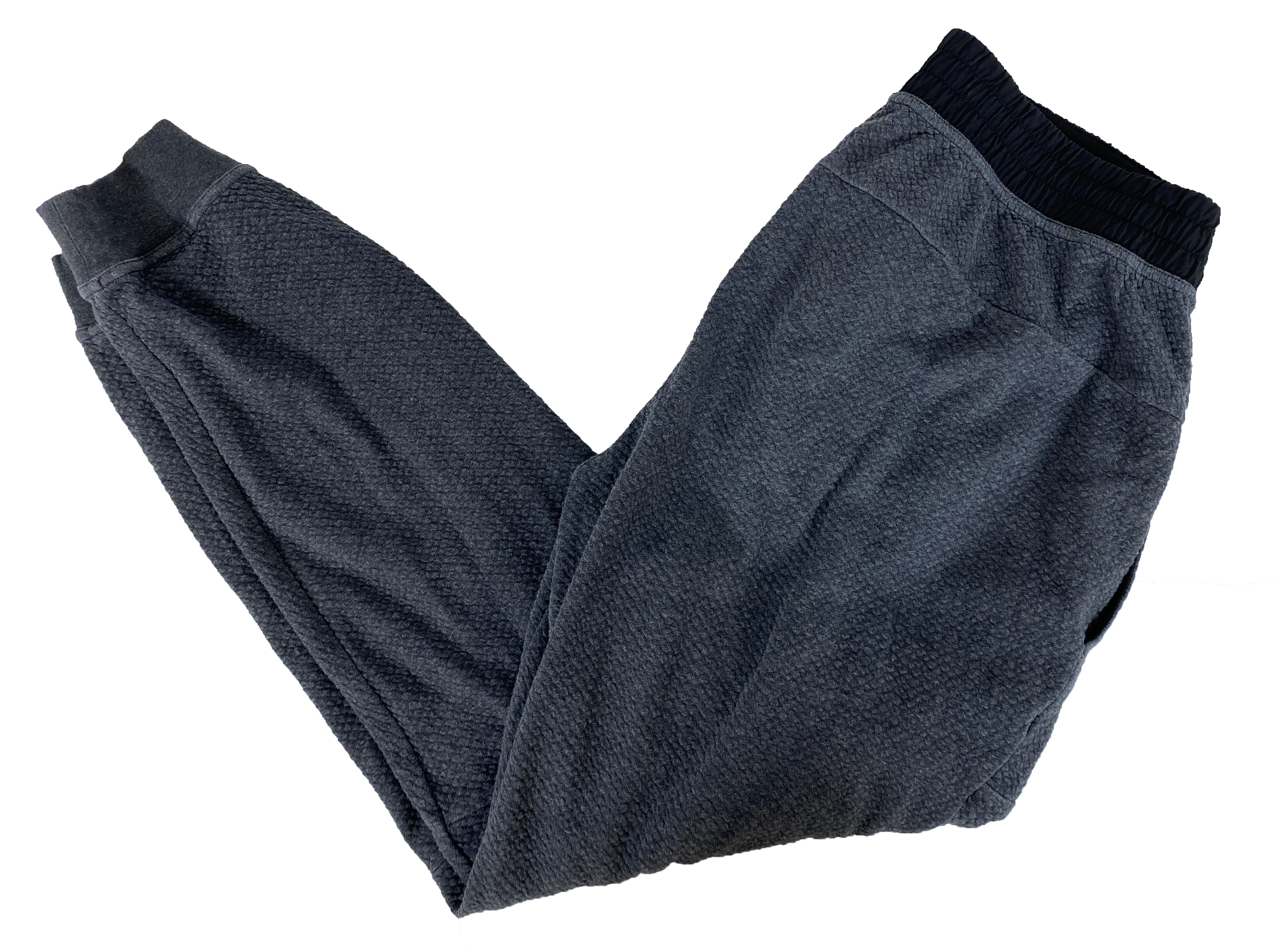 Lululemon Gray Textured Double-Knit Cotton Jogger Men's Size S