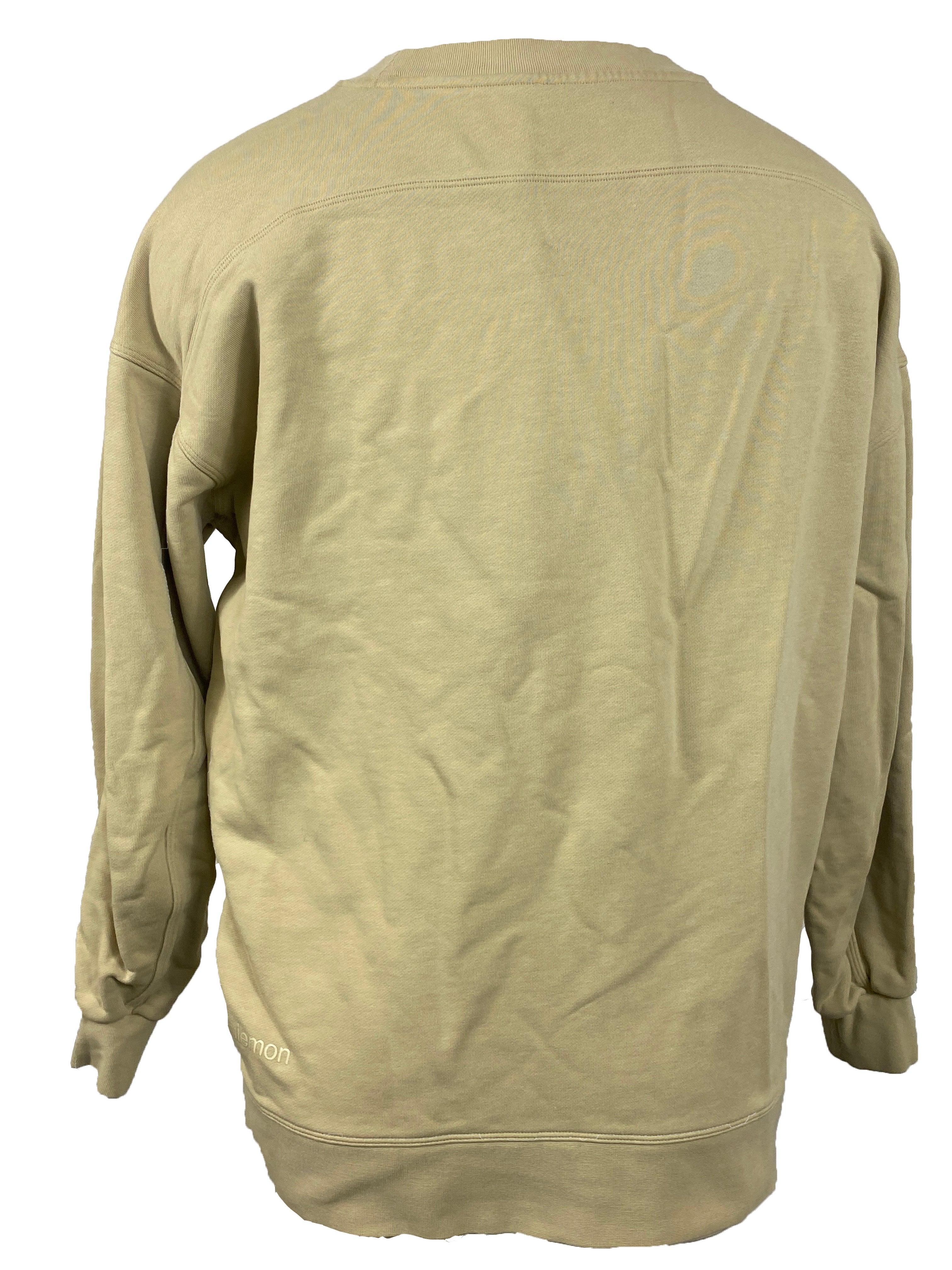 Lululemon Tan Crewneck Sweatshirt Women's Size M
