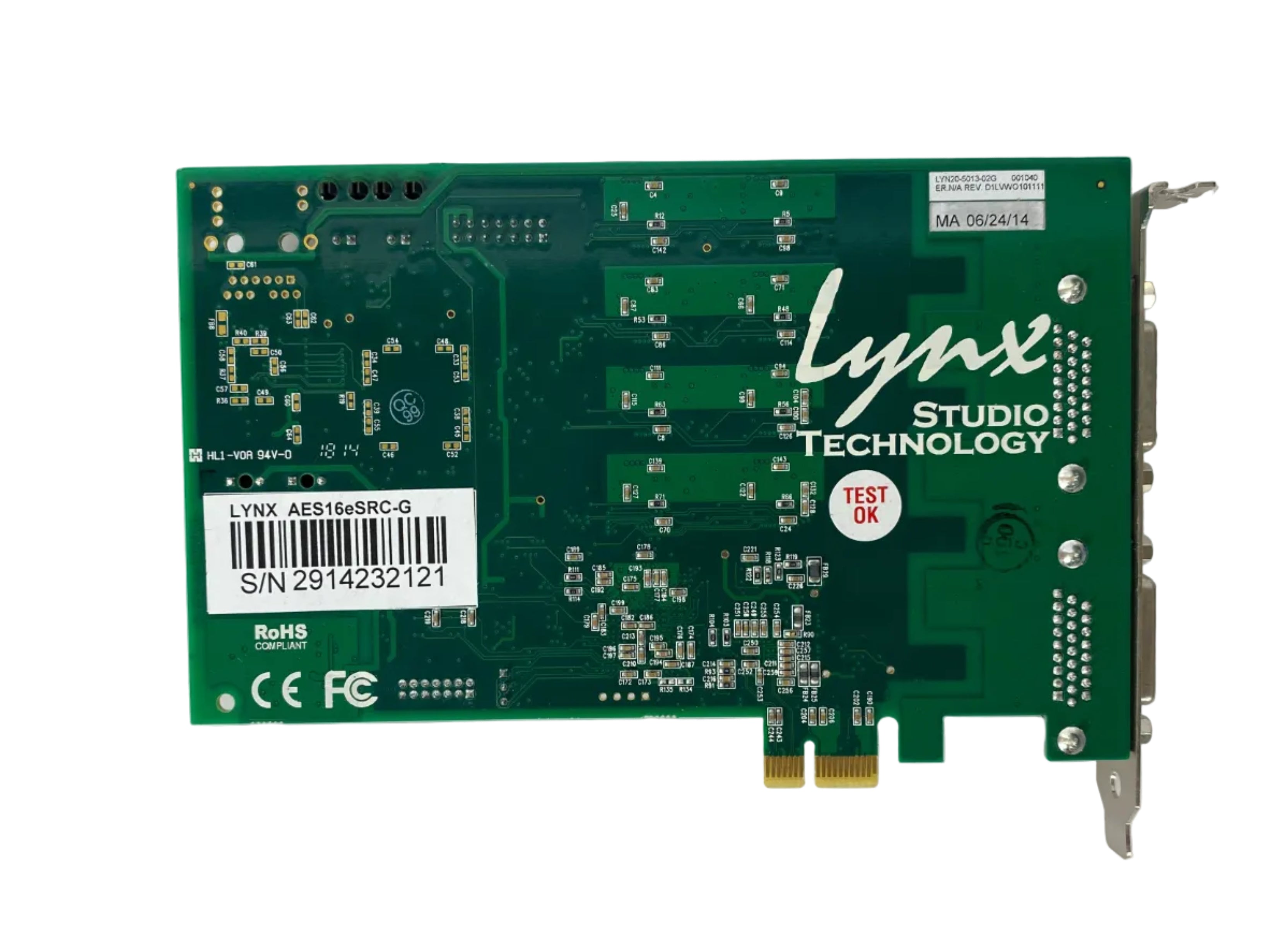 Lynx Studio Technology AES16e PCI Express AES/EBU Interface *UNTESTED*
