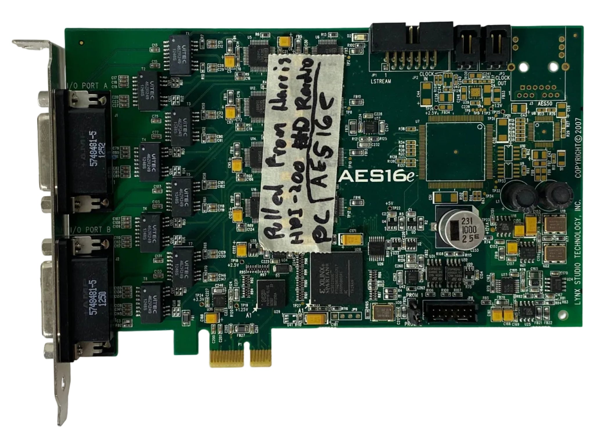 Lynx Studio Technology AES16e PCI Express AES/EBU Interface *UNTESTED*