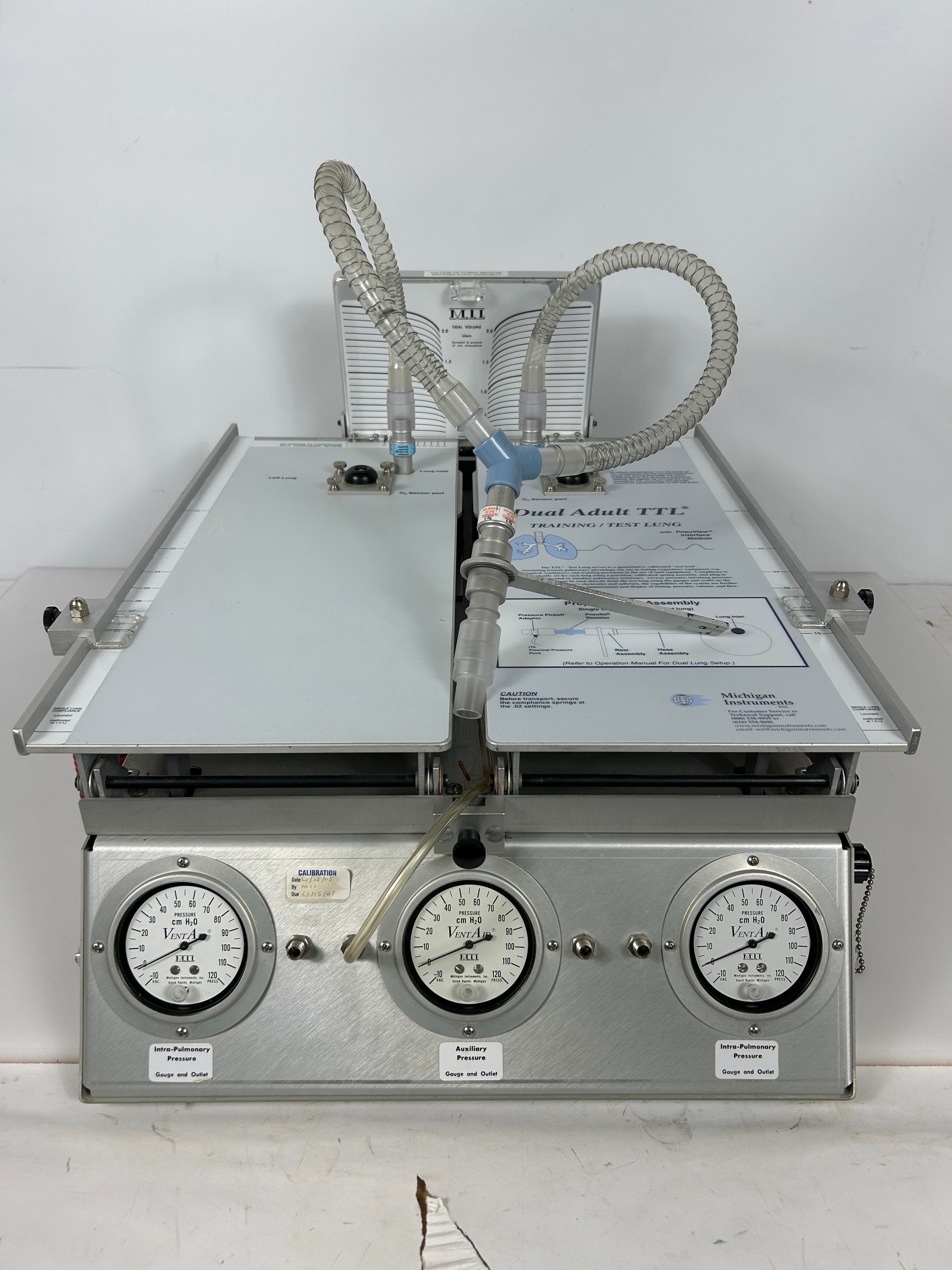 M.I.I. Vent Aid TTL Training / Test Lung Model 5600i *Untested*