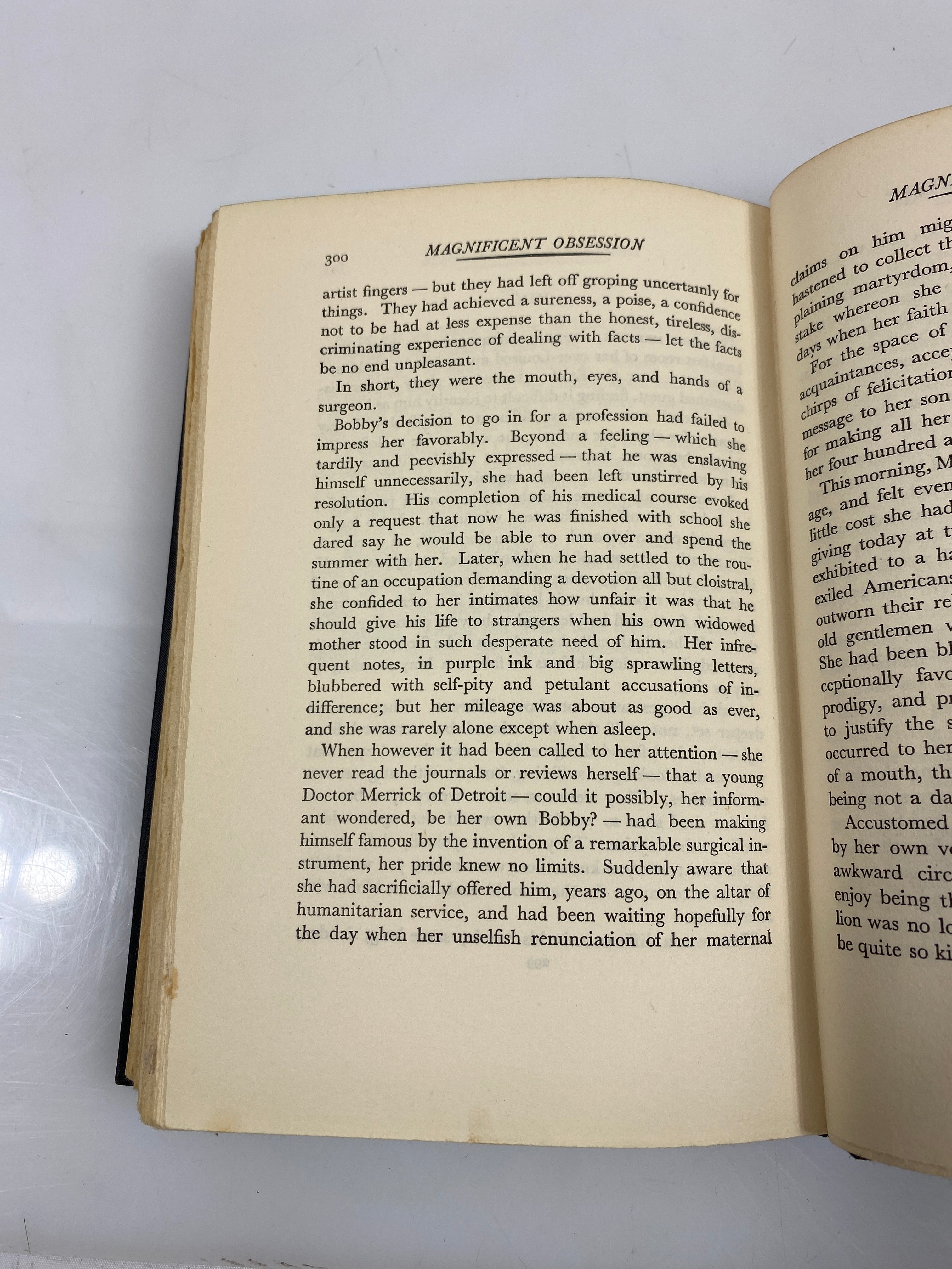 Magnificent Obsession by Lloyd C. Douglas 1929 HC