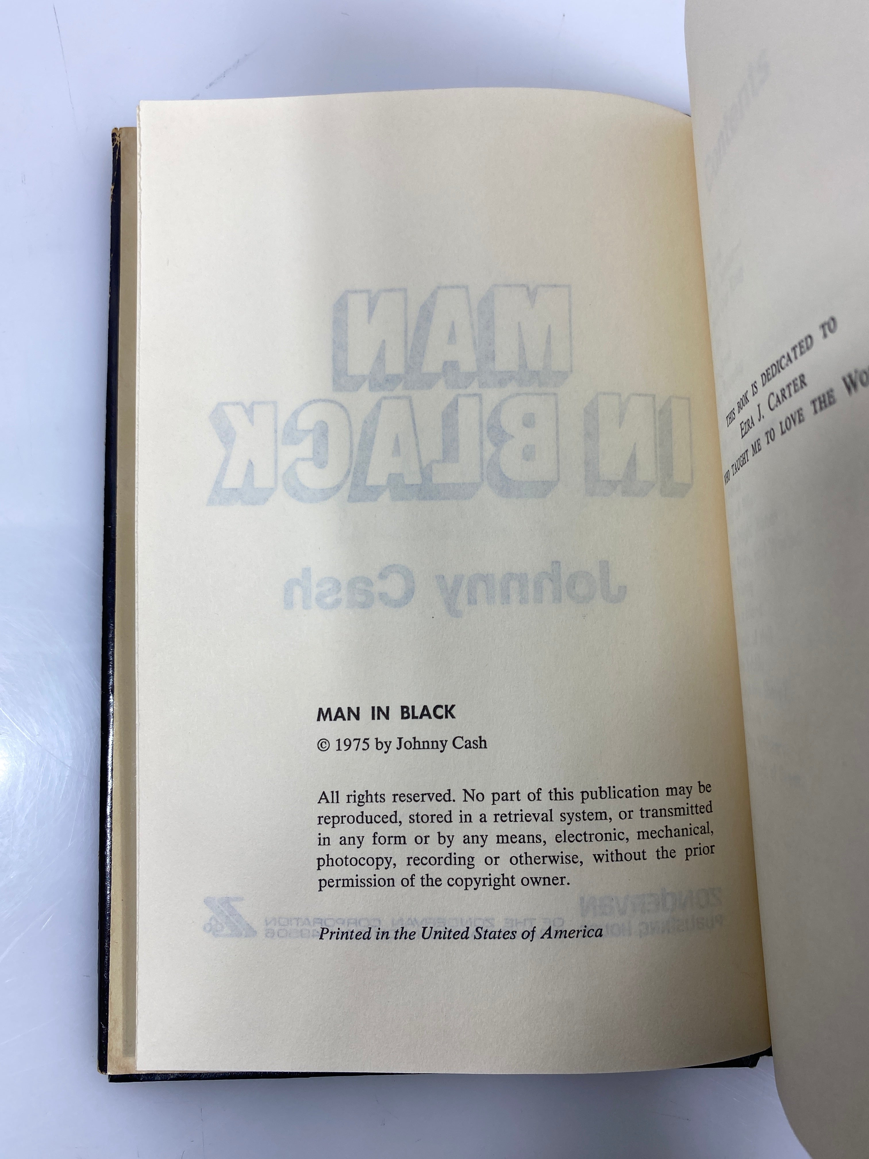 Man in Black by Johnny Cash 1975 HCDJ
