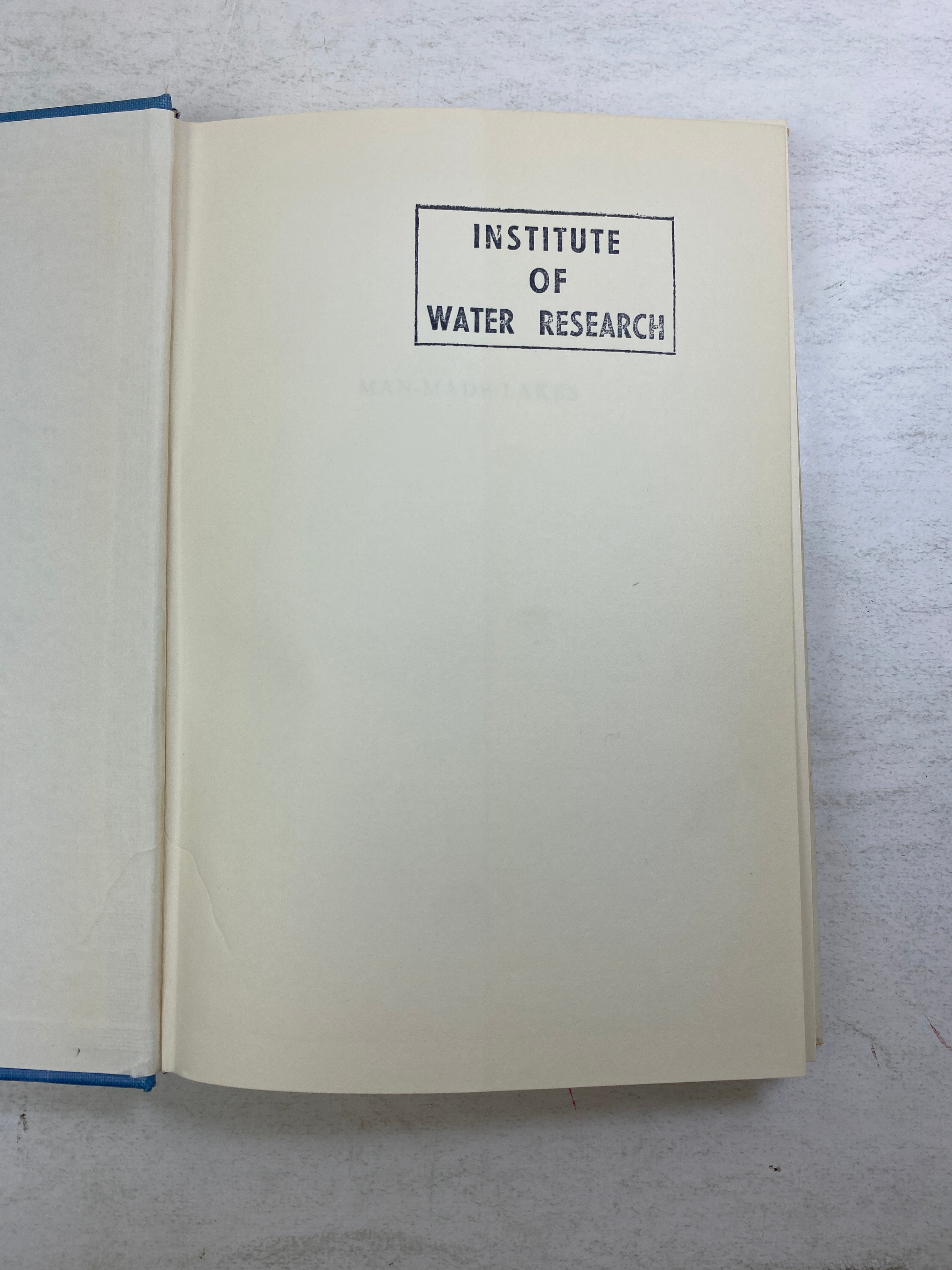 Man-Made Lakes edited by Lowe-McConnell 1966 HCDJ
