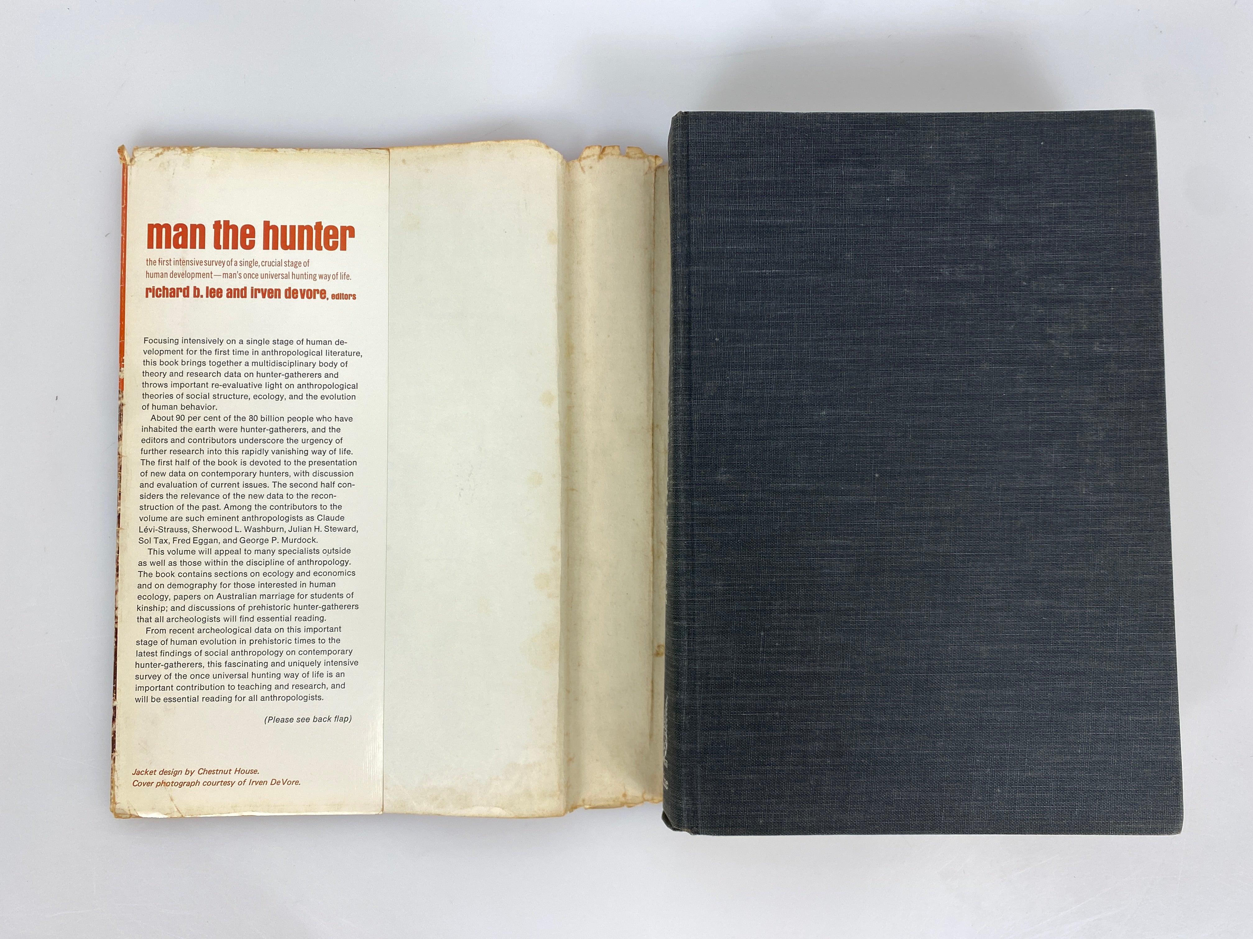 Man the Hunter by Richard Lee and Irven DeVore 1968 Vintage First Ed HC DJ