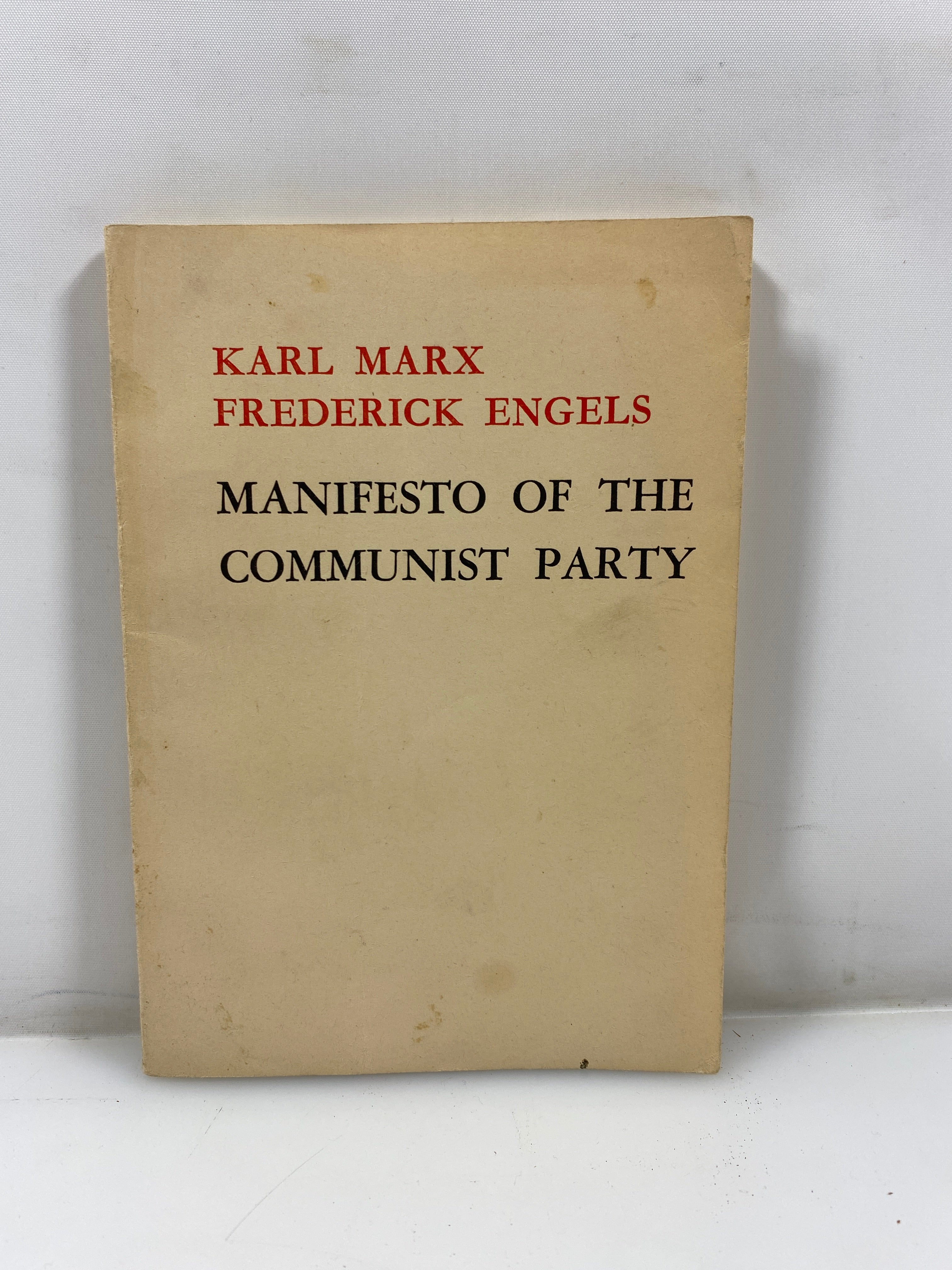 Manifesto of the Communist Party Marx/Engels 1975 2nd Ed./Print SC