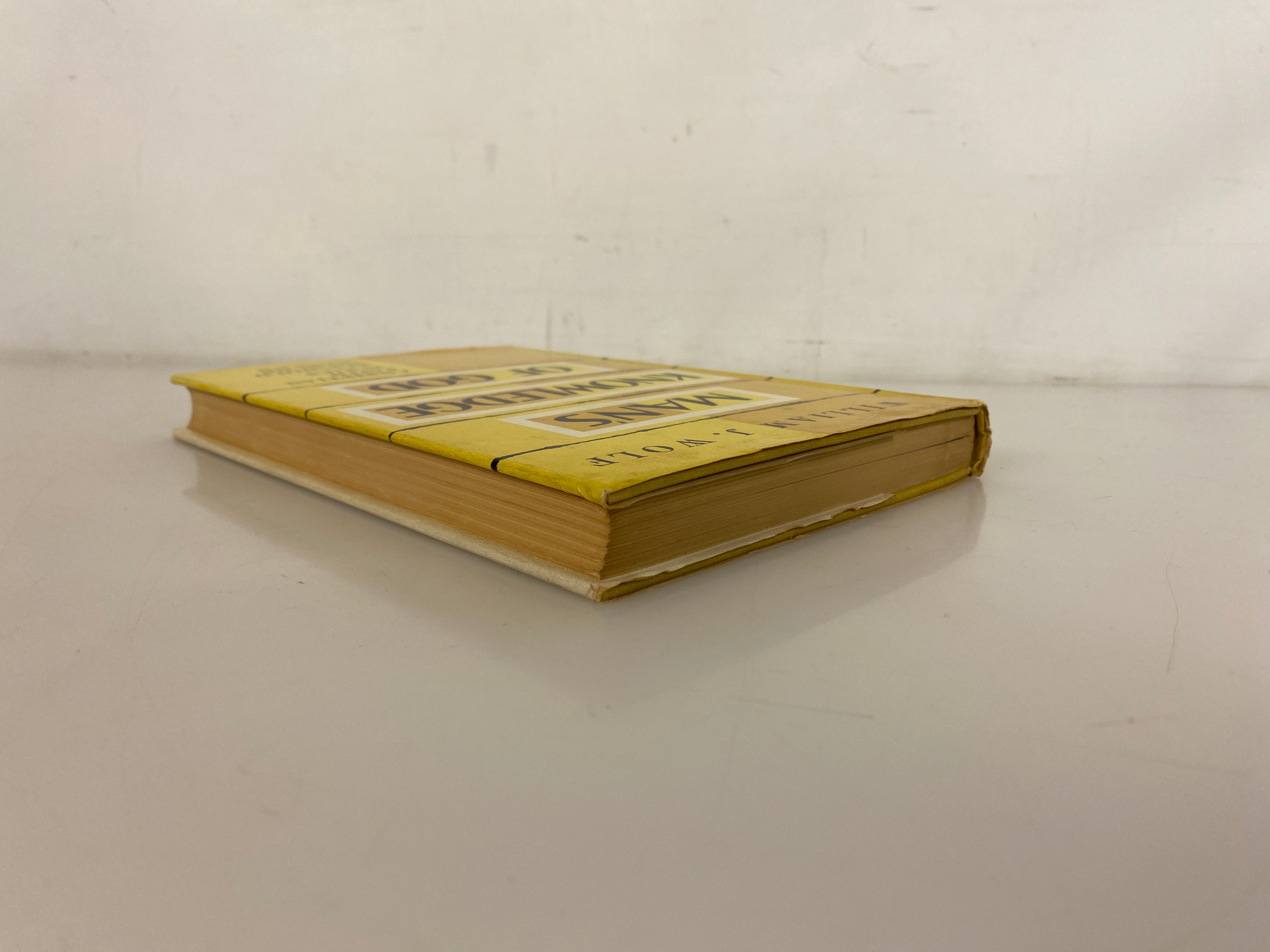 Man's Knowledge of God by William Wolf 1955 First Edition HC DJ