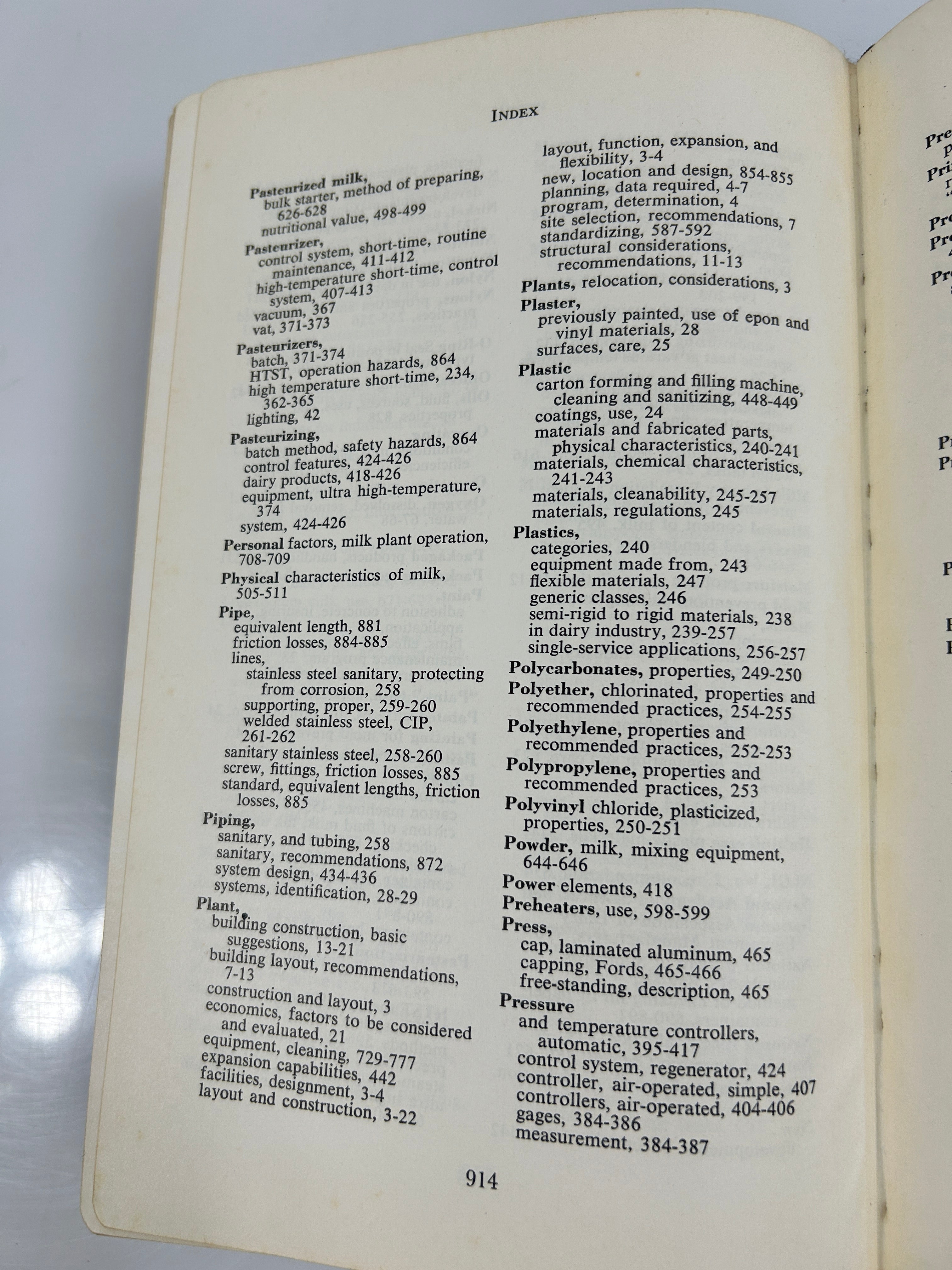 Manual for Milk Plant Operators 1967 3rd Edition 1st Printing HC