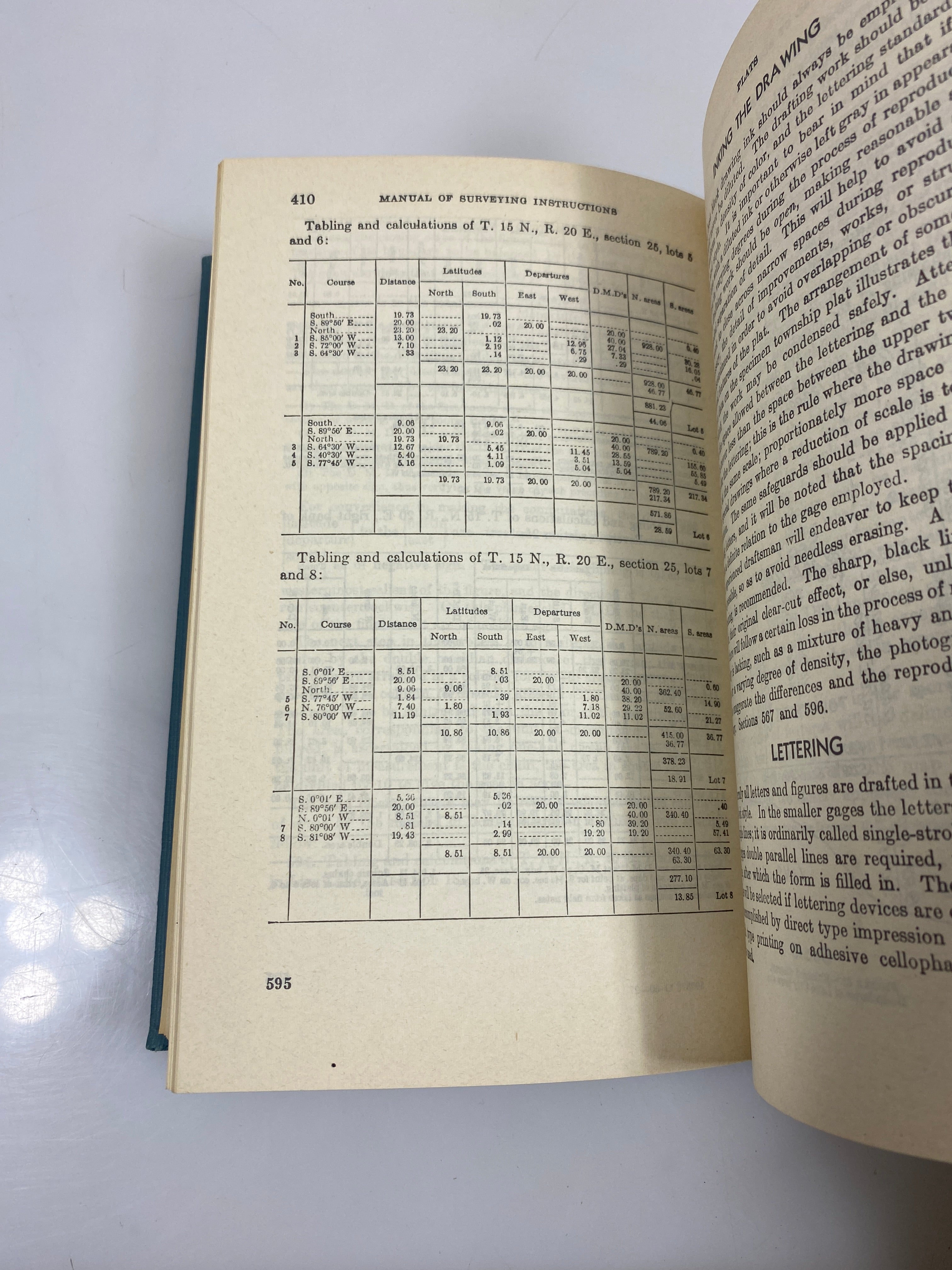 Manual of Instructions for the Survey of the Public Lands of the US 1947 HC