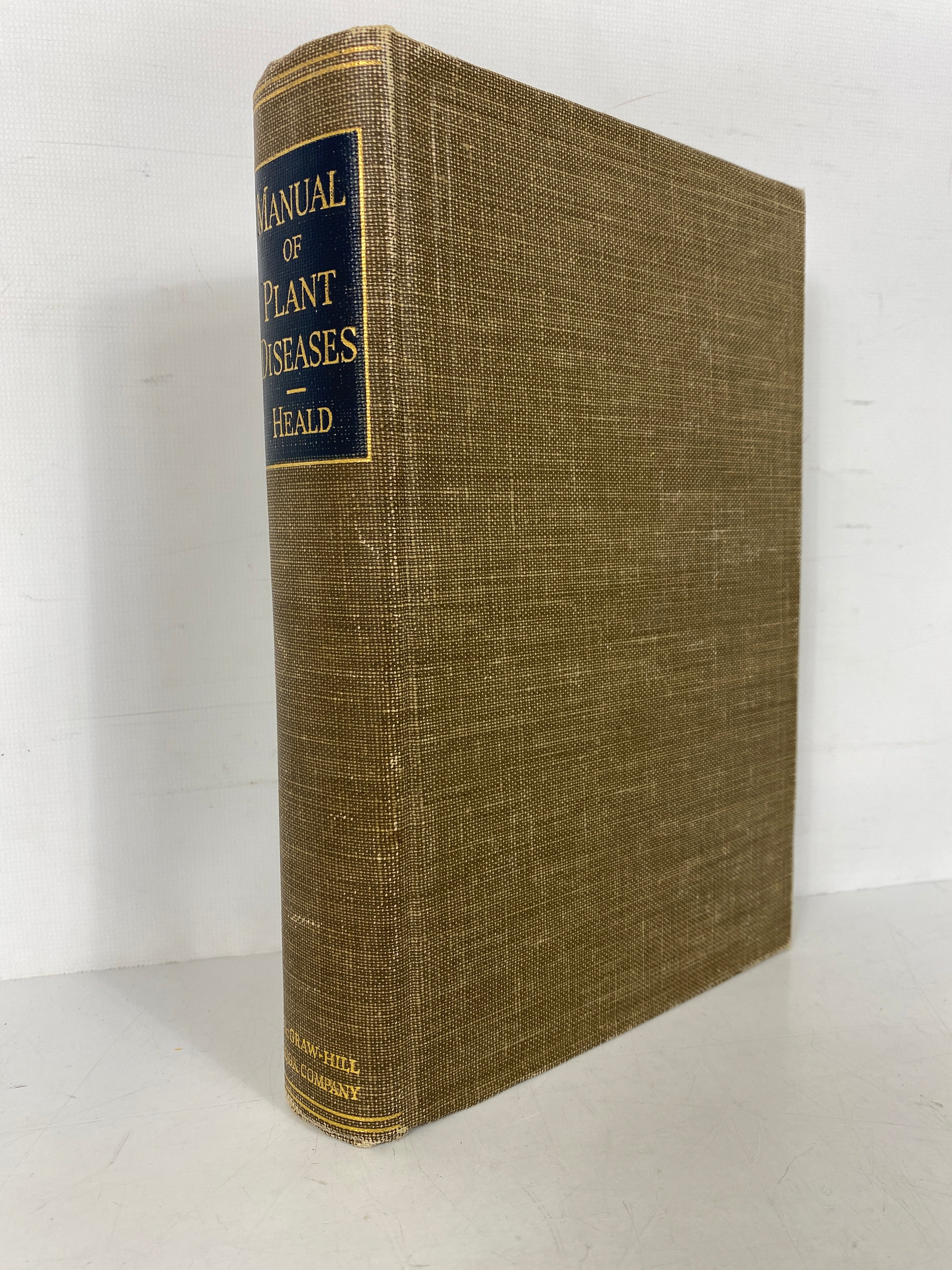 Manual of Plant Diseases by F. Deforest Heald 1933 2nd Edition HC
