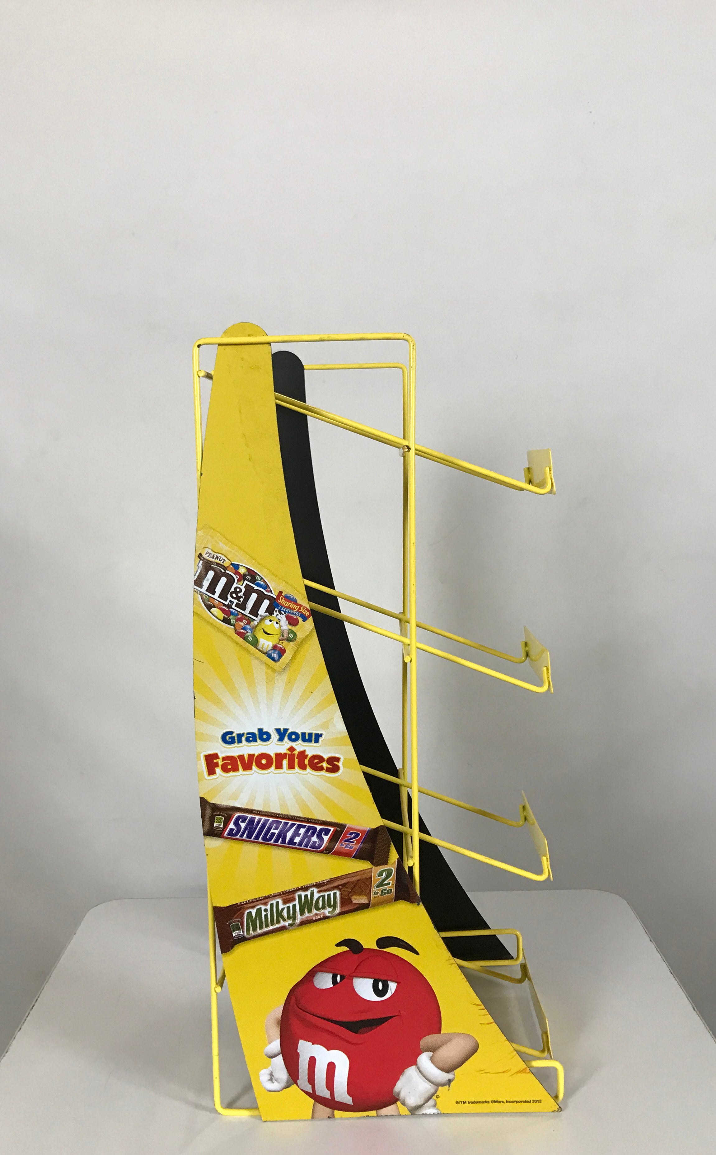 Mars Yellow Candy Bar 4 Tier Counter Rack