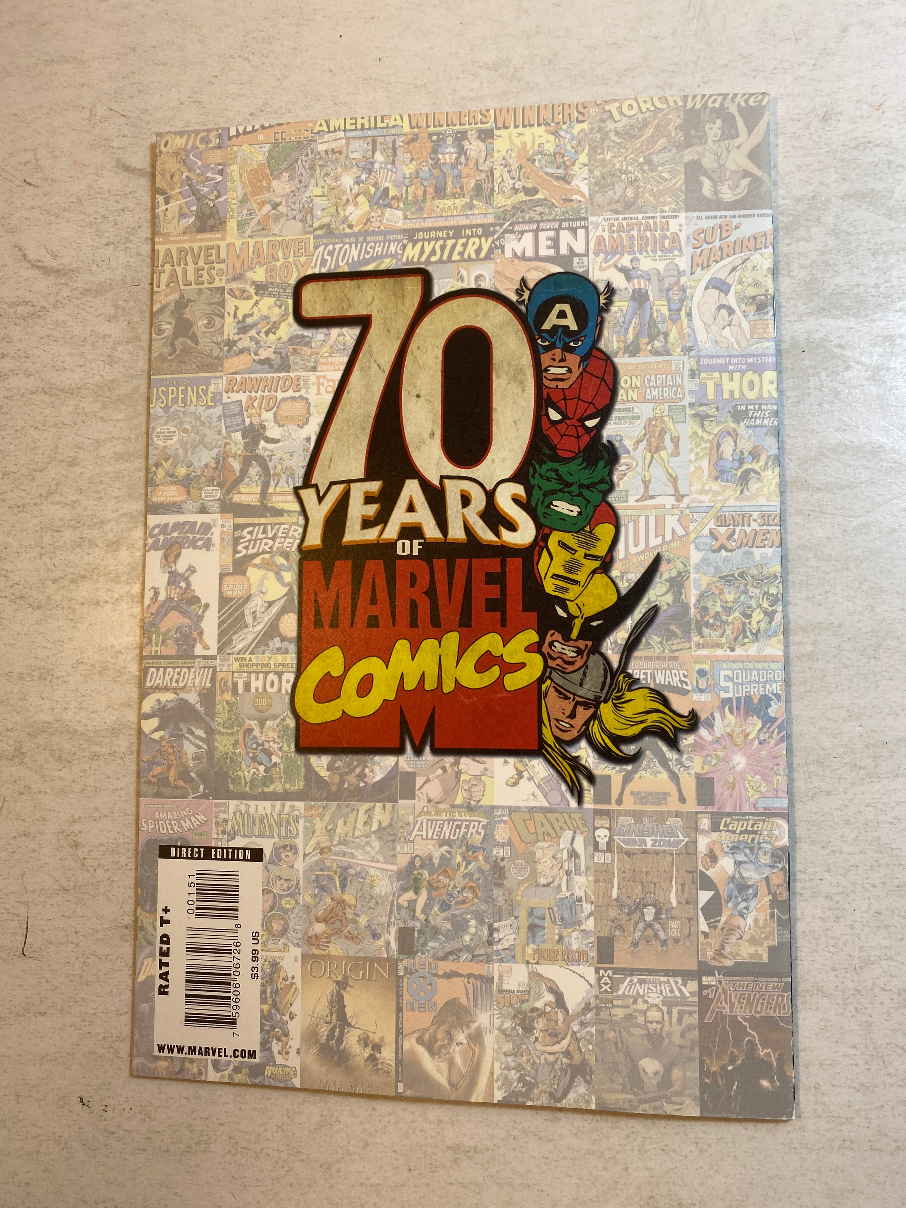 Marvels Project Comics #1 Blank Variant 2010
