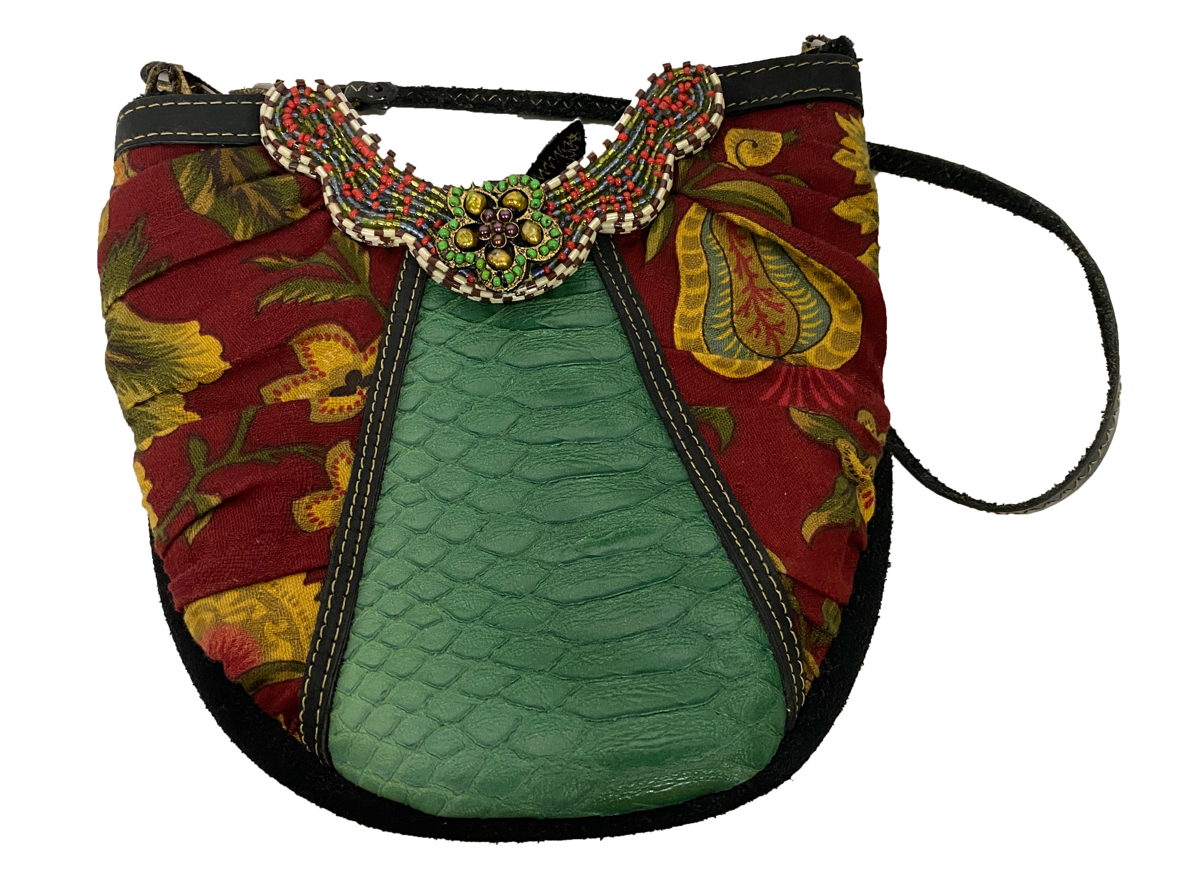 Mary Frances Floral Bucket Bag