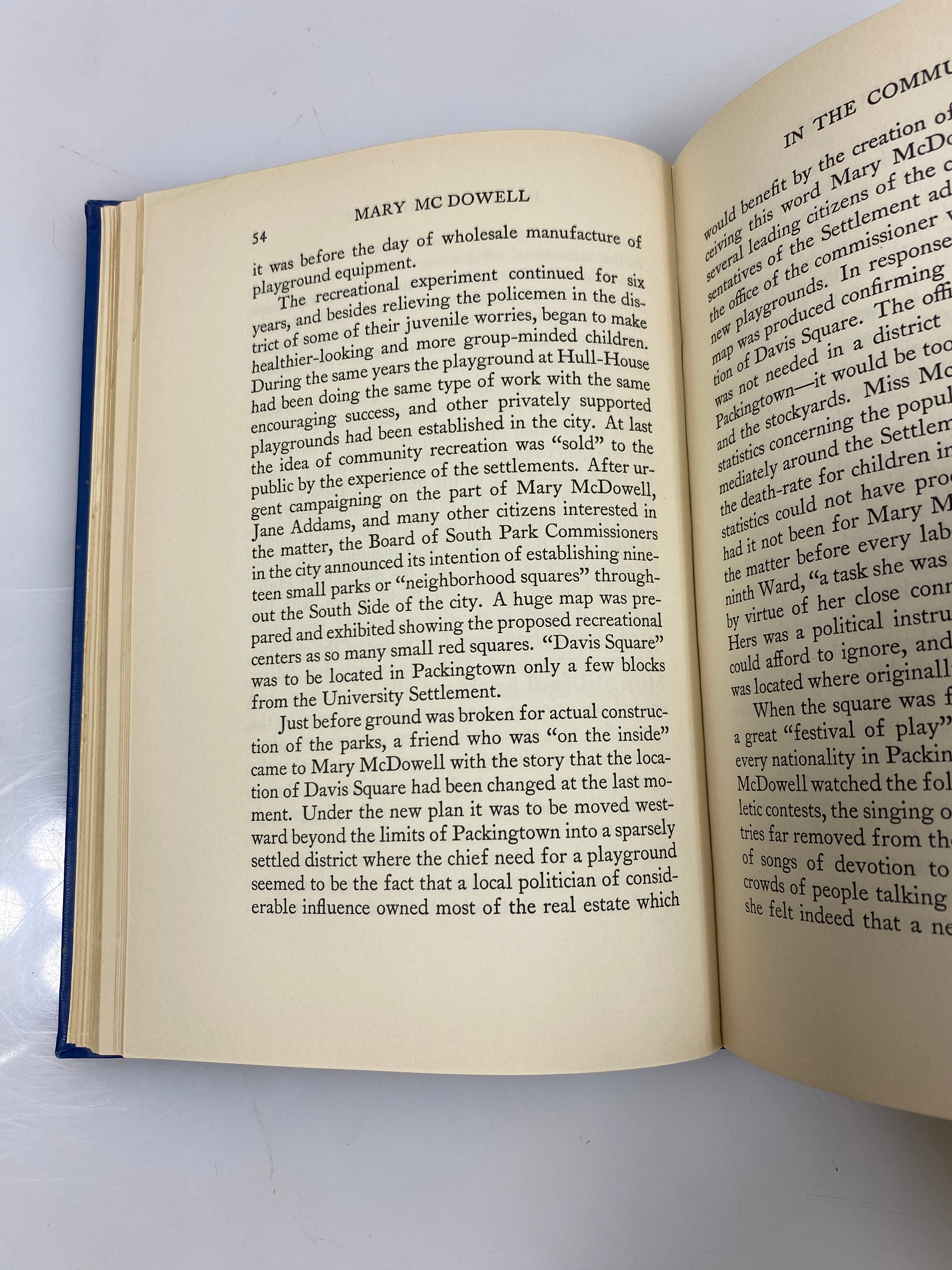 Mary McDowell Neighbor by Wilson Ex-library 1928 HC