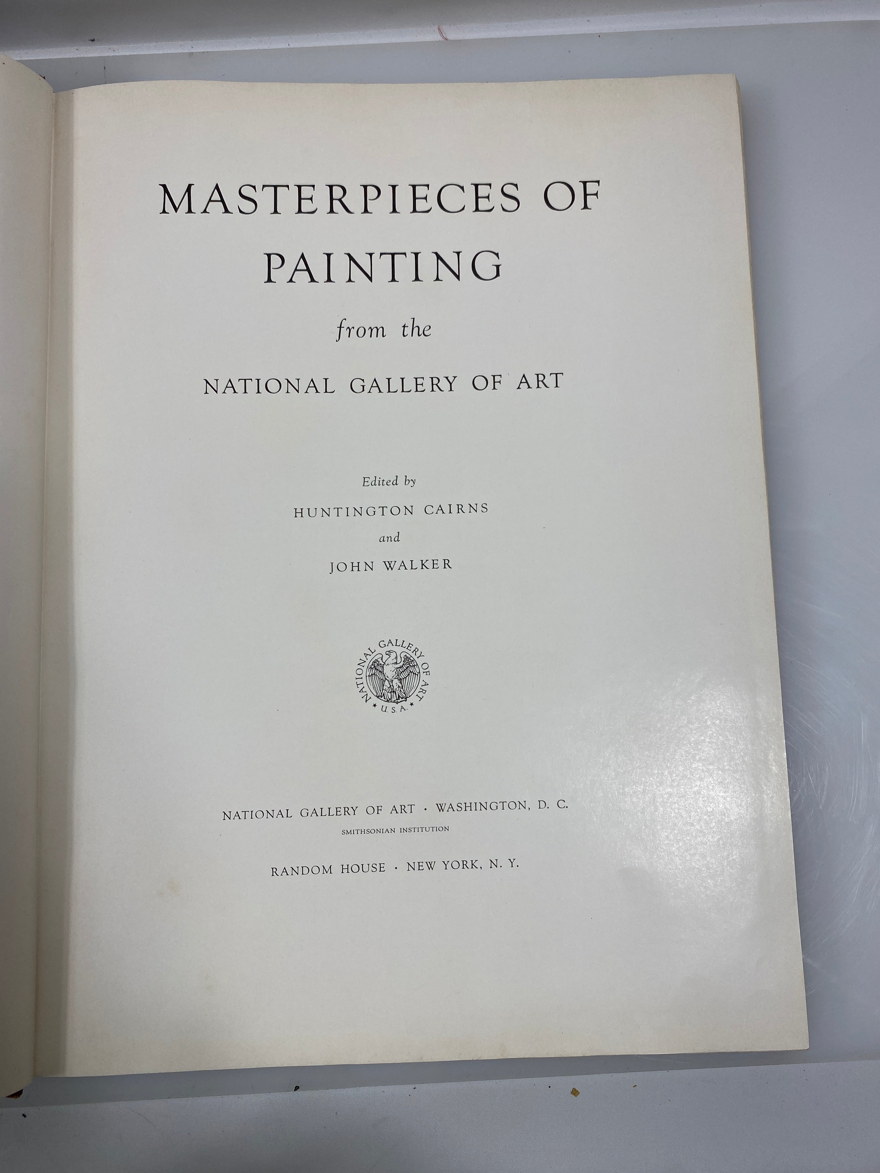 Masterpieces of Painting Cairns/Walker Random House 1944 HC