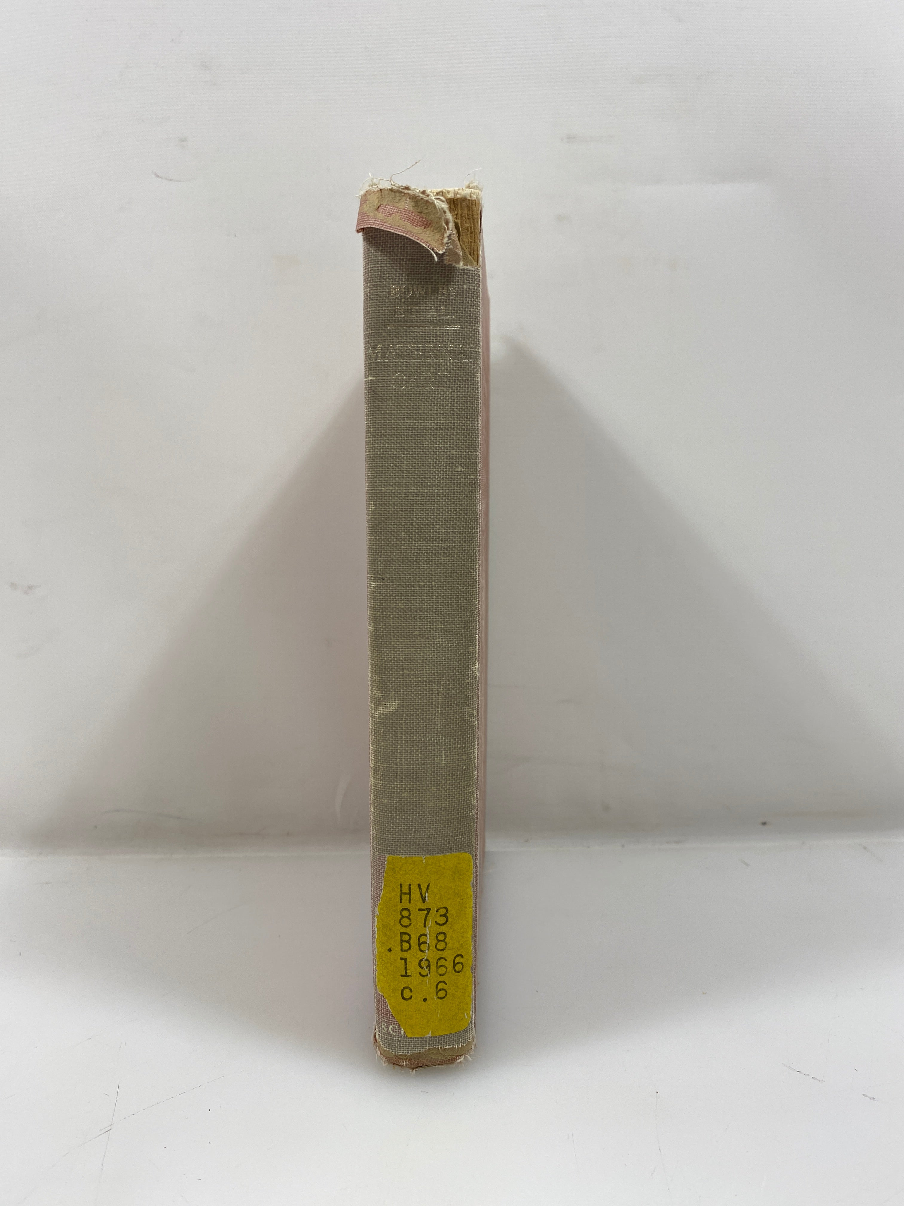 Maternal Care and Mental Health by Bowlby Shocken Books Ex-libra 1951 HC