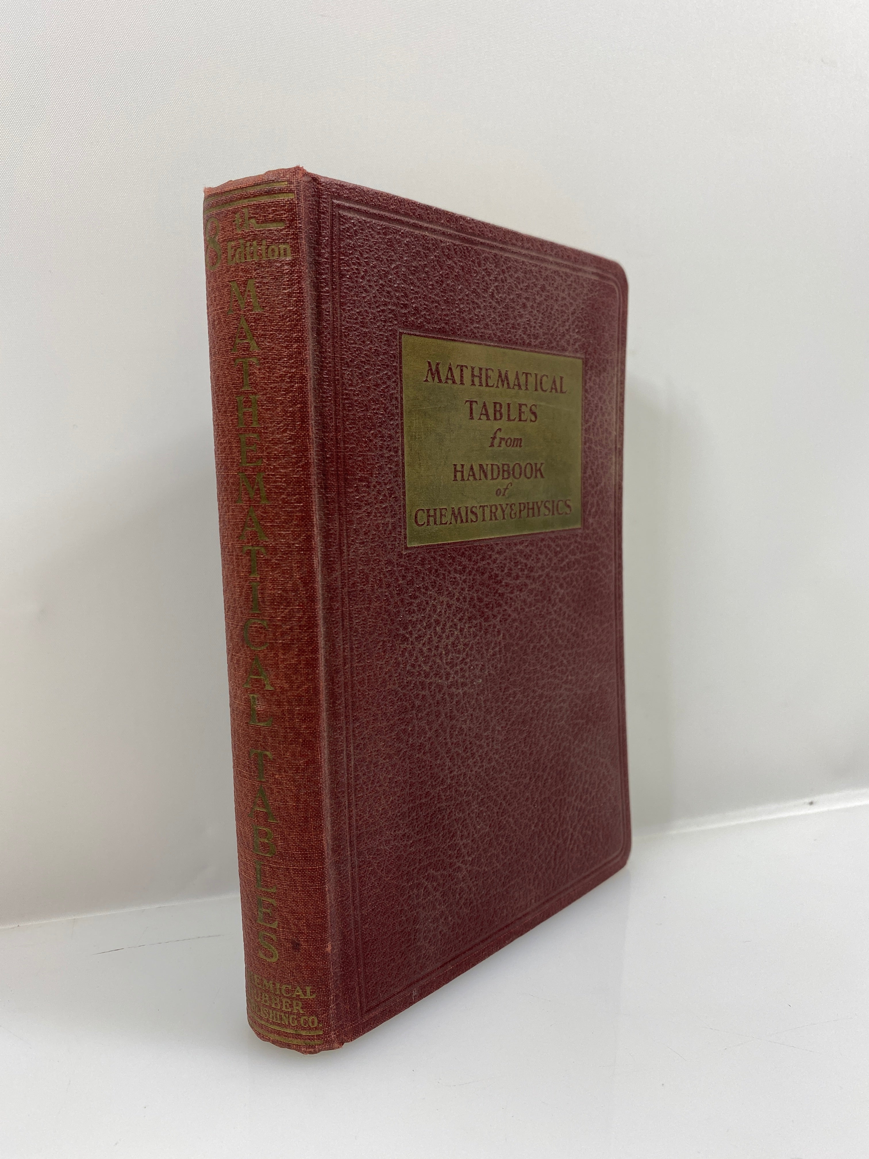 Mathematical Tables by Hodgman 8th Ed. 1946 HC