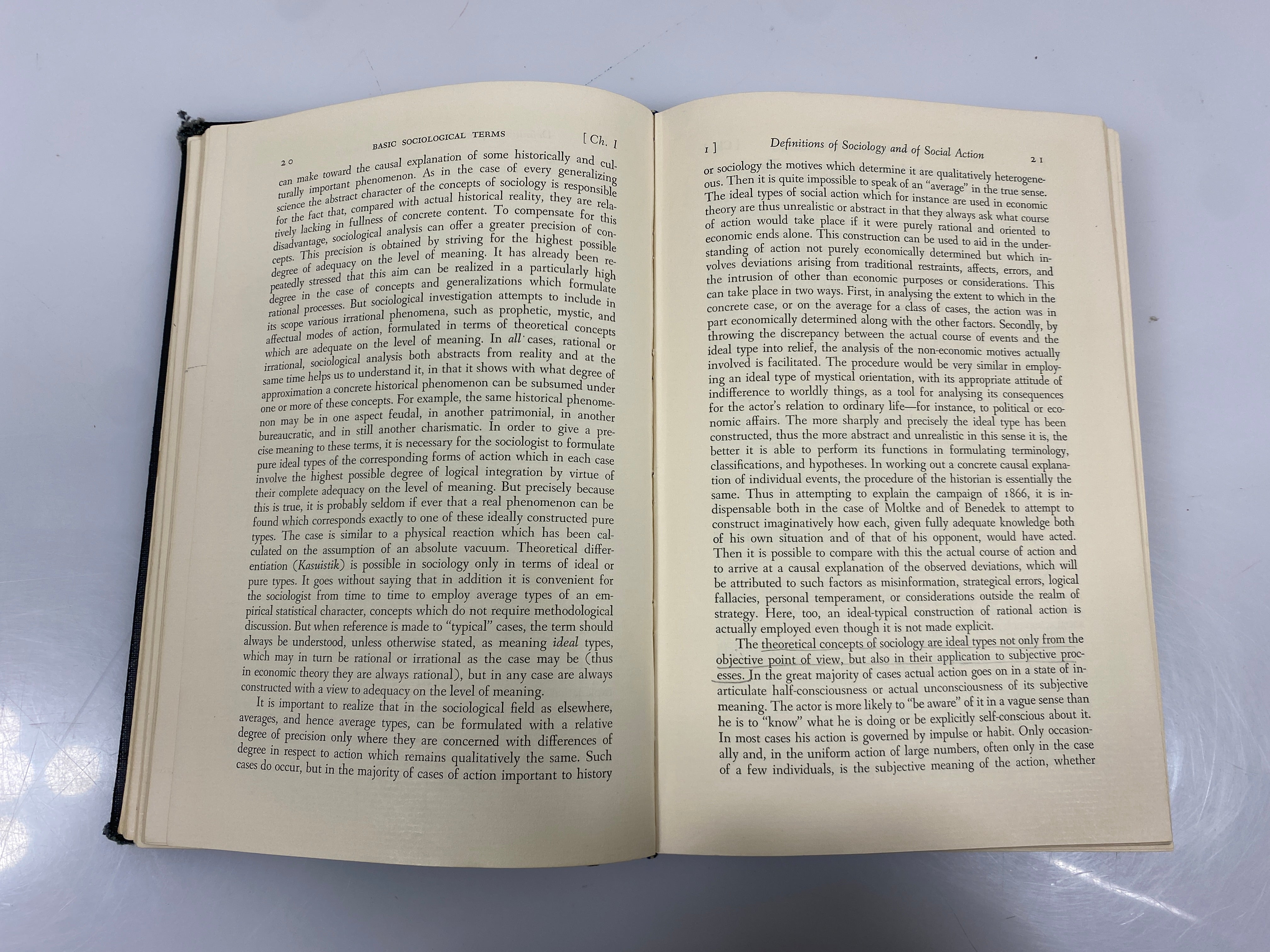 Max Weber Economy and Society Roth/Wittich Bedminster Press 1968 Ex-Library HC
